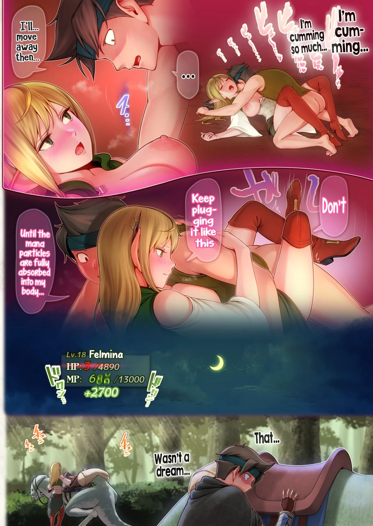 Fel and the Forest of Mana -The big titty elf healer recovers my stamina with her bodily fluids- image number 27