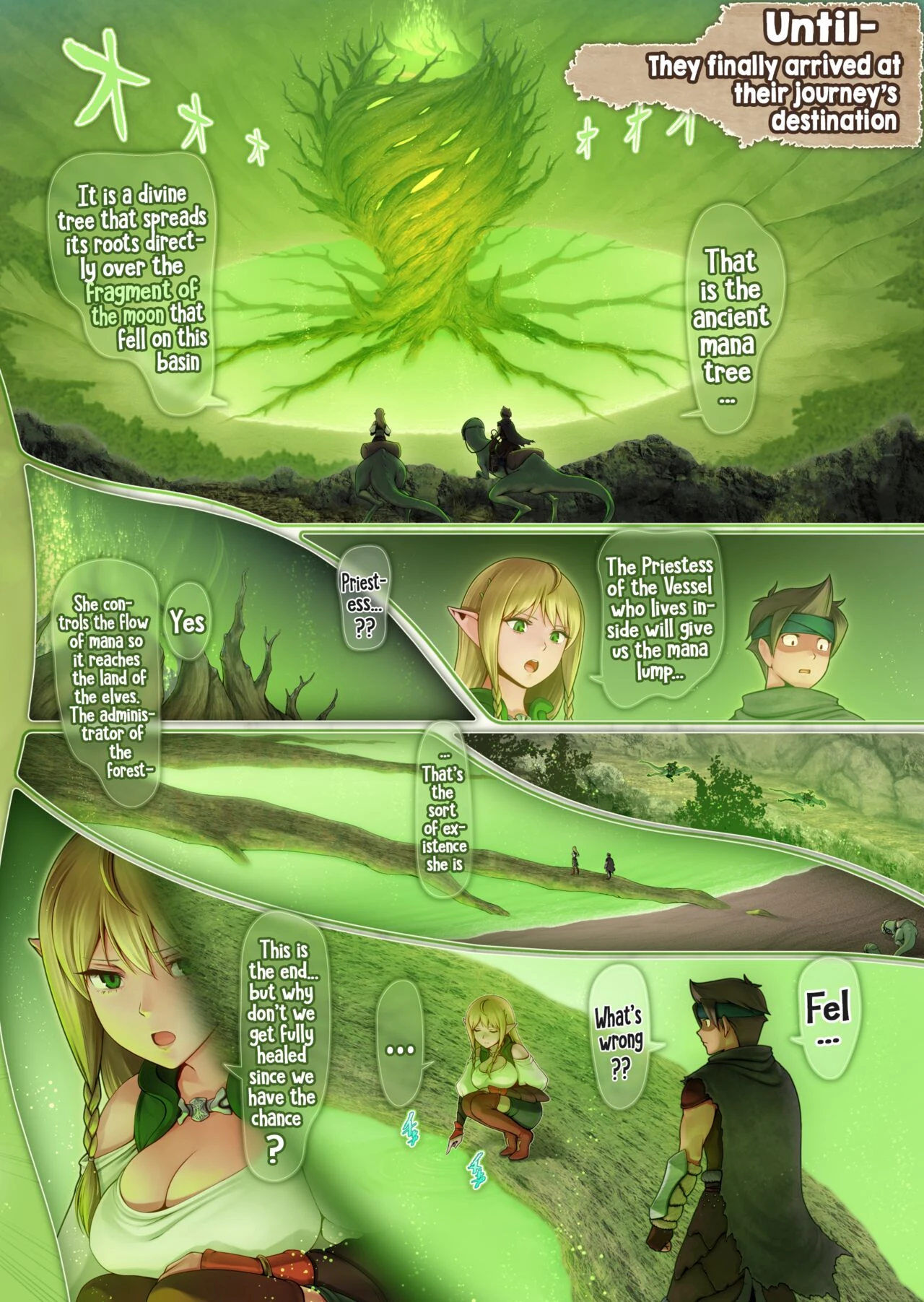 Fel and the Forest of Mana -The big titty elf healer recovers my stamina with her bodily fluids- image number 39