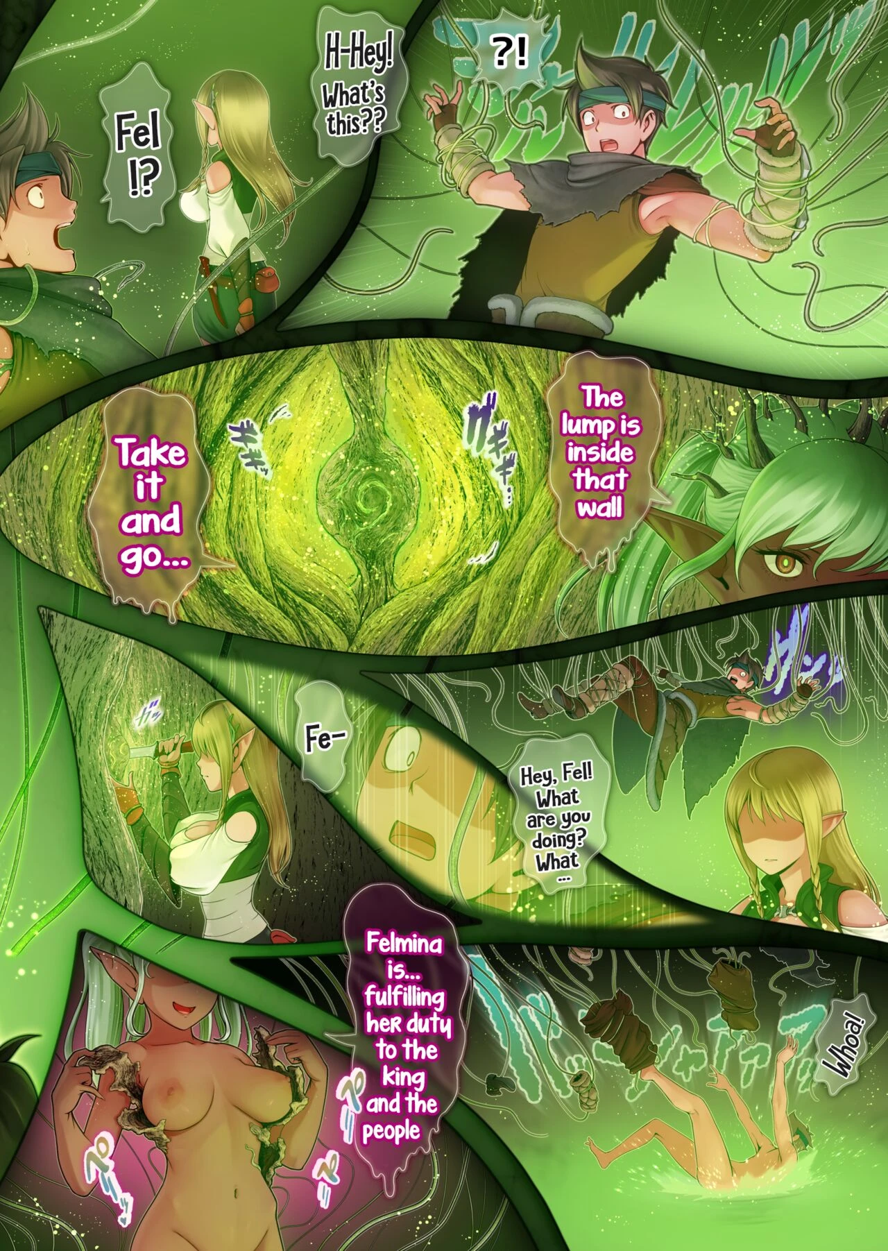 Fel and the Forest of Mana -The big titty elf healer recovers my stamina with her bodily fluids- image number 43