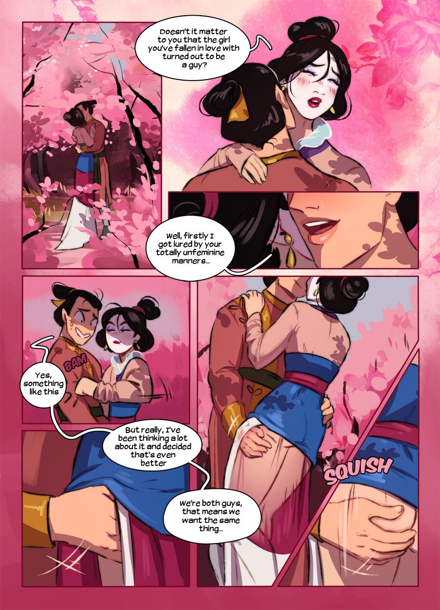 Ripushko - Secret mission (Mulan) (English) gay porn comic image number 9