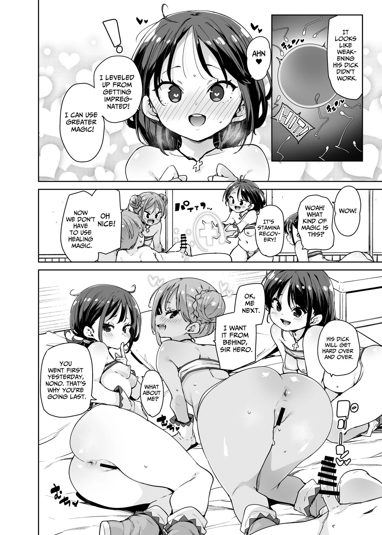 I Want To Adventure With Three Hentai White Mages!!  Do H Shiro Mahoutsukai Sannin Tsurete Tabi ga Shitai - Three Ecchi Healer With Me image number 14
