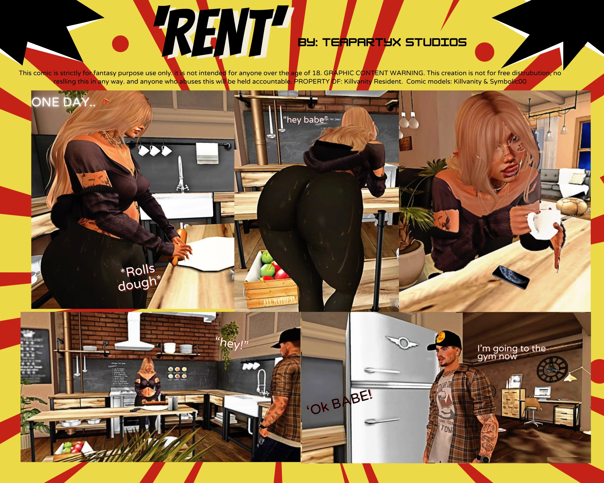 RENT: a NSFW comic image number 1