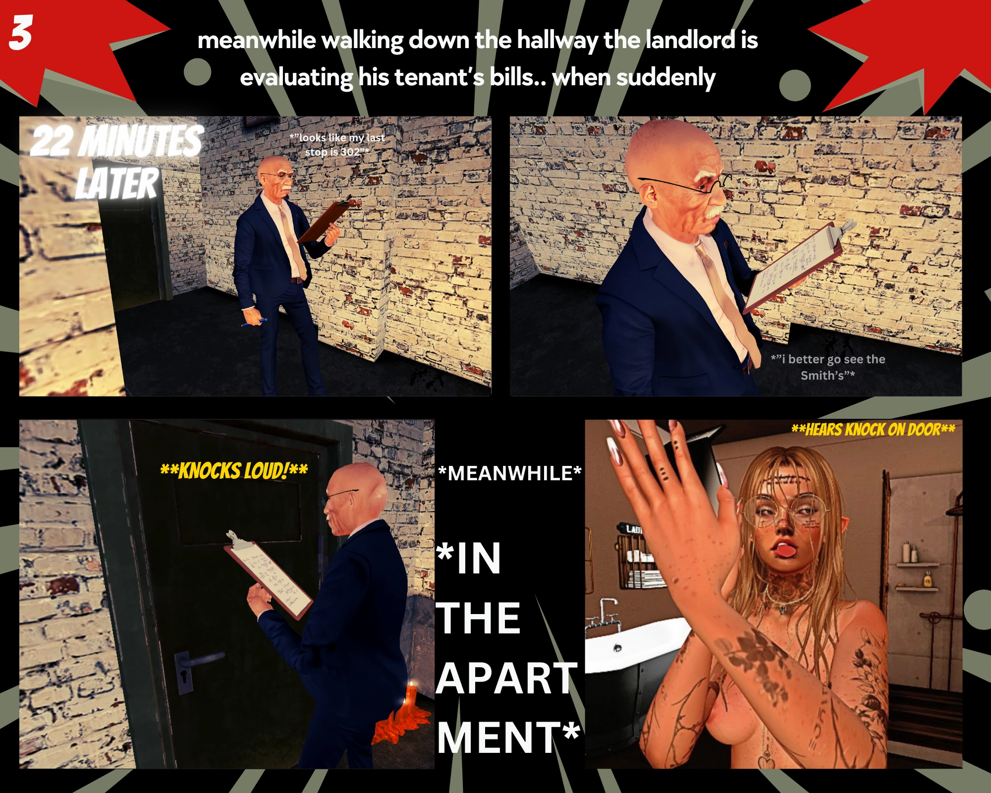 RENT: a NSFW comic image number 3