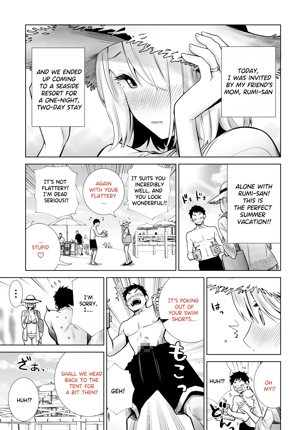 Tomodachi no Mama ga Boku no Dekachin de Ikimakutta Kaisui Yokujou image number 2