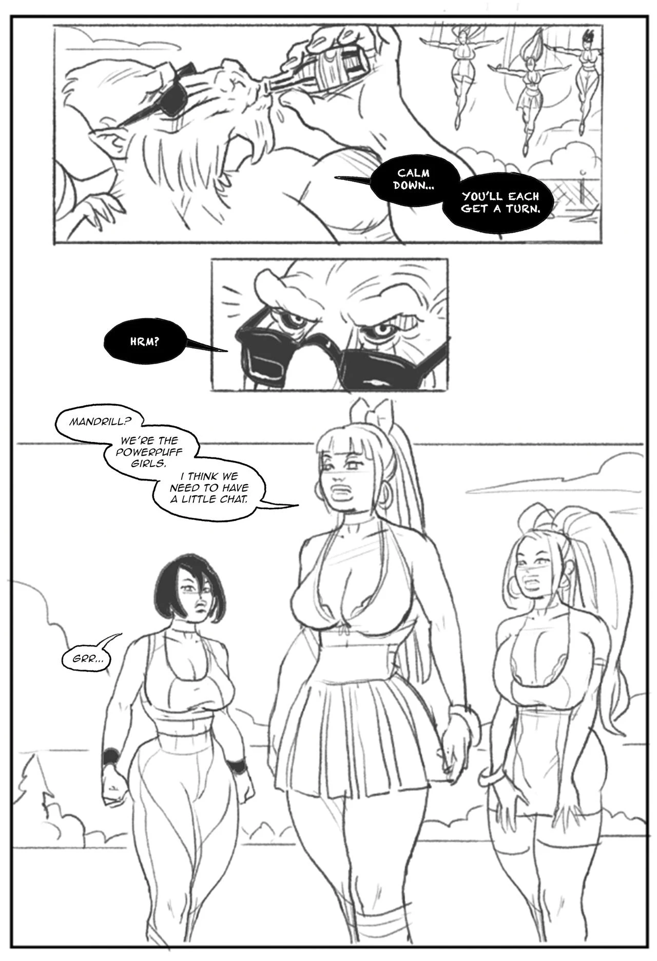 Mandrill vs the Powerpuff Girls image number 10