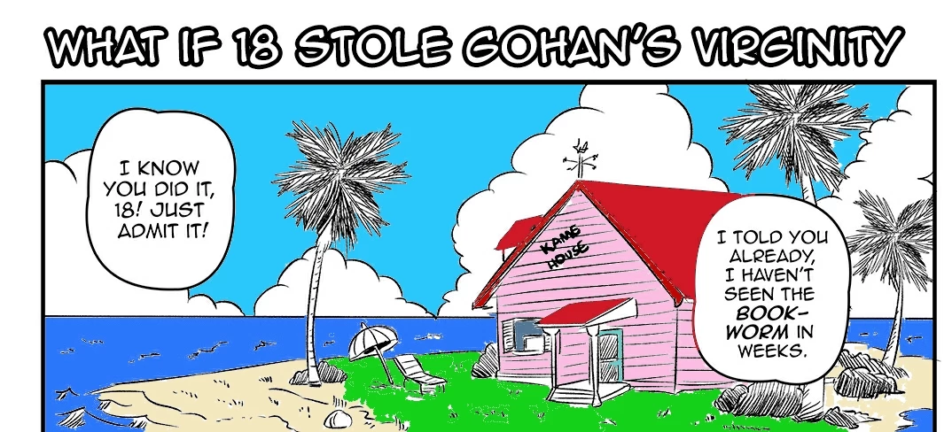 What if 18 stole Gohans virginity by funsexydragonball color by zerocrow