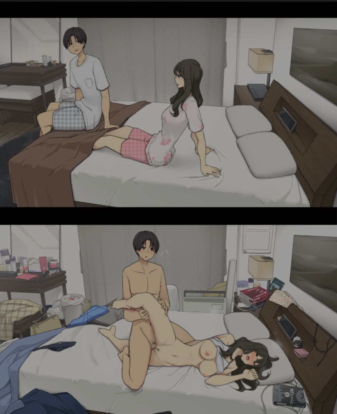 A Day in the Life of a Couple: Their First Month Living Together vs. One Year Later Dousei Seikatsu Ikkagetsume to Ichinen Ato, Asaokite kara Shuushin made no Hikaku image number 4