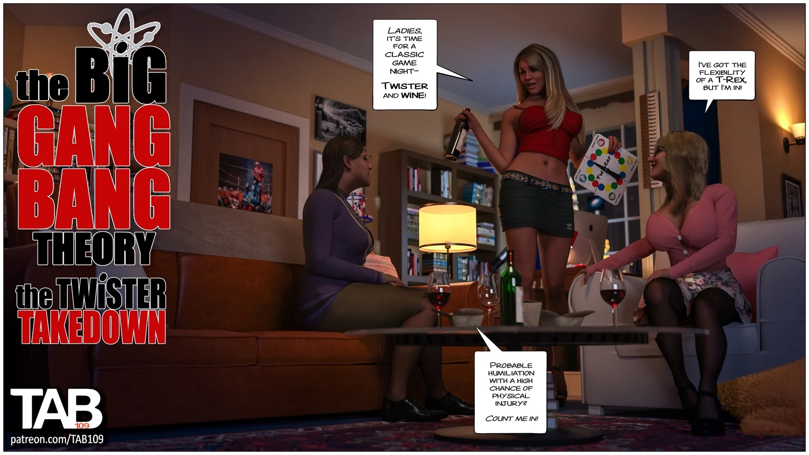 The Big Gang Bang Theory. The Twister Takedown