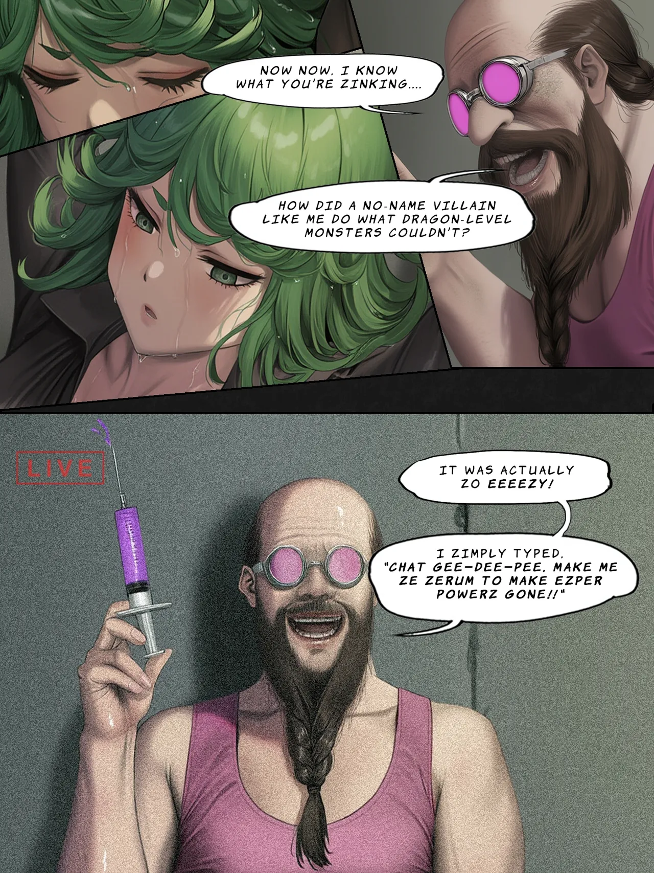 Humanitys Last Broadcast - A Tatsumaki Doujin image number 11