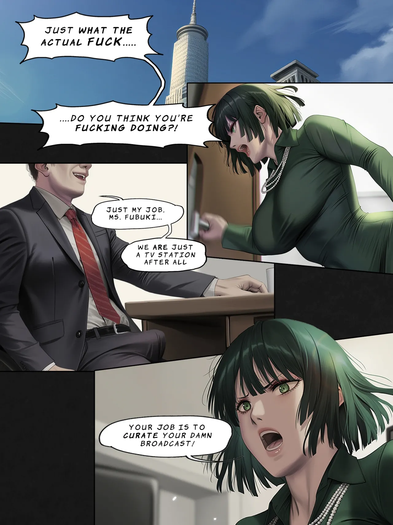 Humanitys Last Broadcast - A Tatsumaki Doujin image number 3