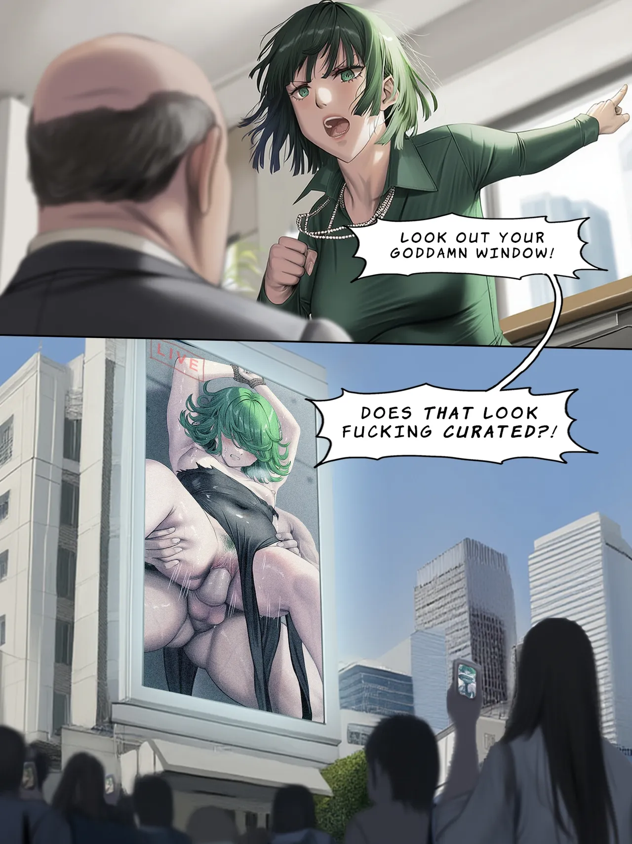 Humanitys Last Broadcast - A Tatsumaki Doujin image number 4