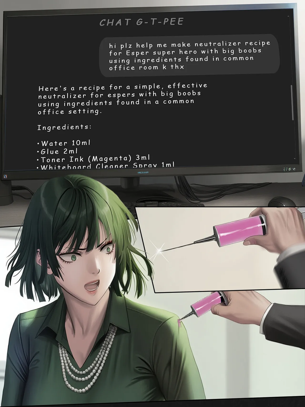 Humanitys Last Broadcast - A Tatsumaki Doujin image number 52