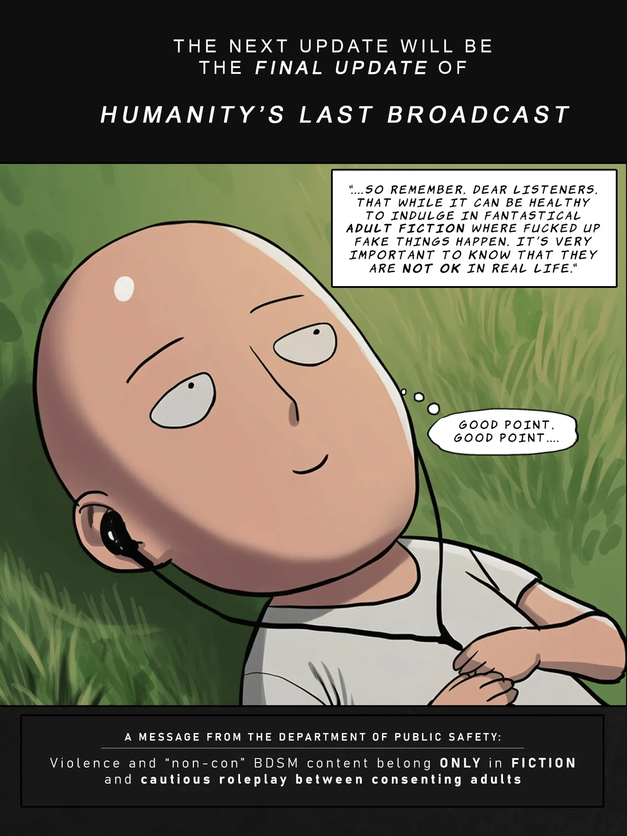 Humanitys Last Broadcast - A Tatsumaki Doujin image number 86