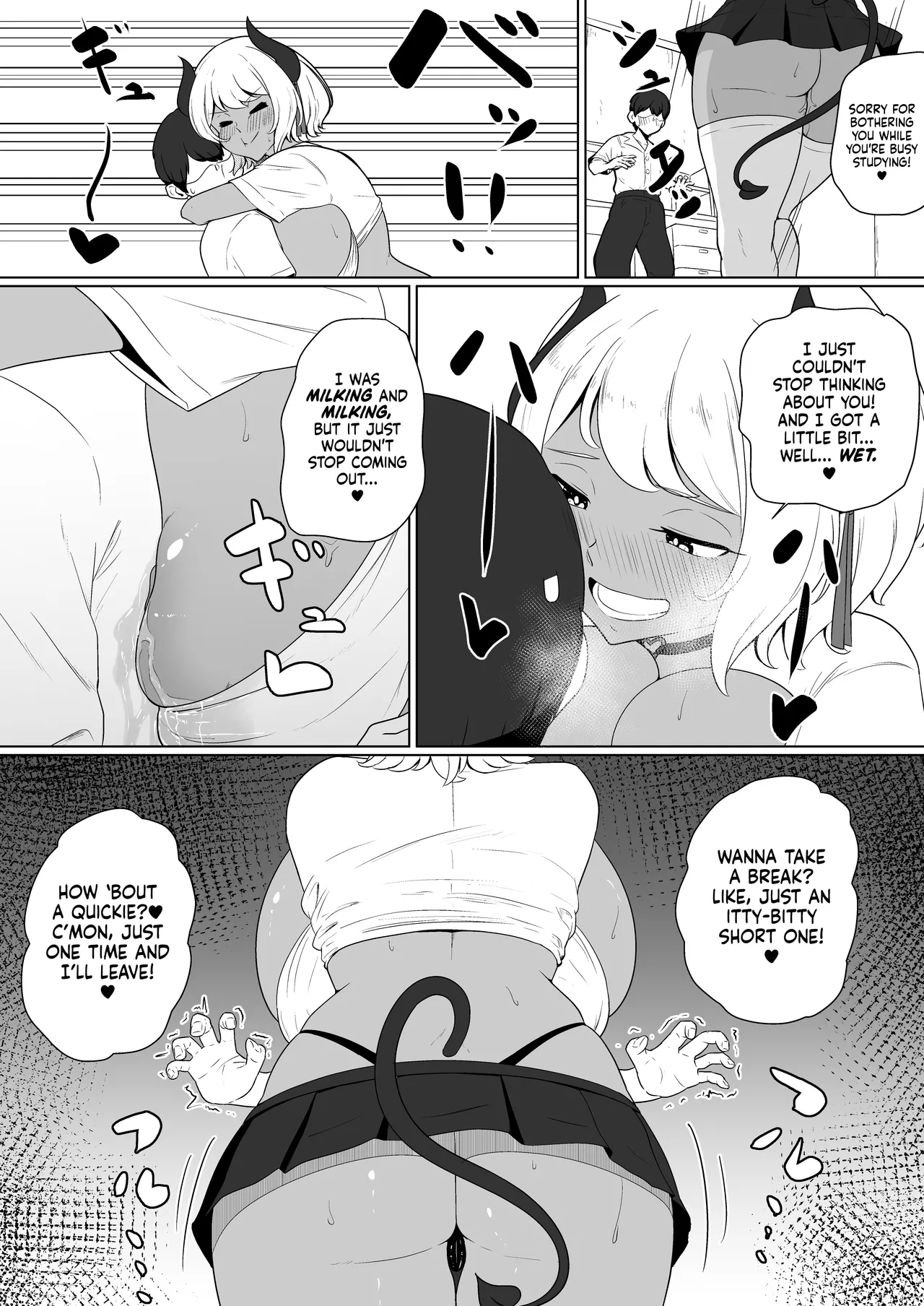 Milking My Succubus Childhood Friend?! - Begging To Be Wrung Out After School!  inma na Osananajimi no Sakunyuu Jijou Houkago Onedari Chichishibori Hen image number 10