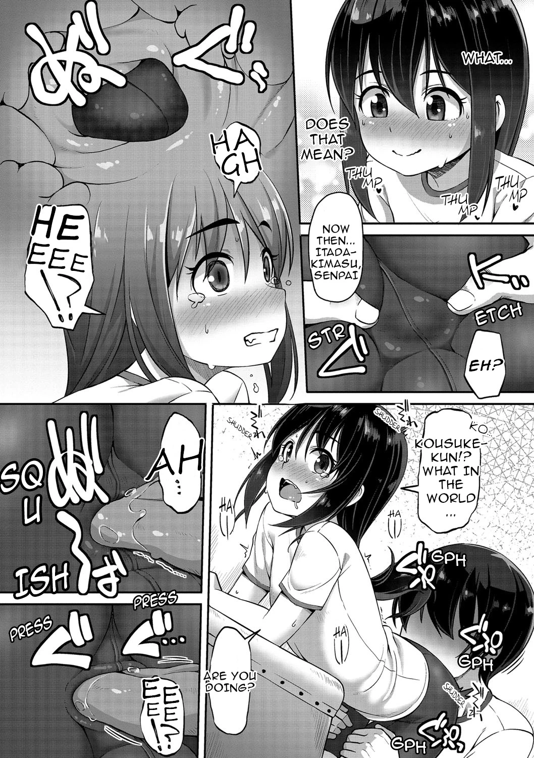 seize senpai?s ass through hard work!  doryoku de tsukamu senpai shiri! image number 5