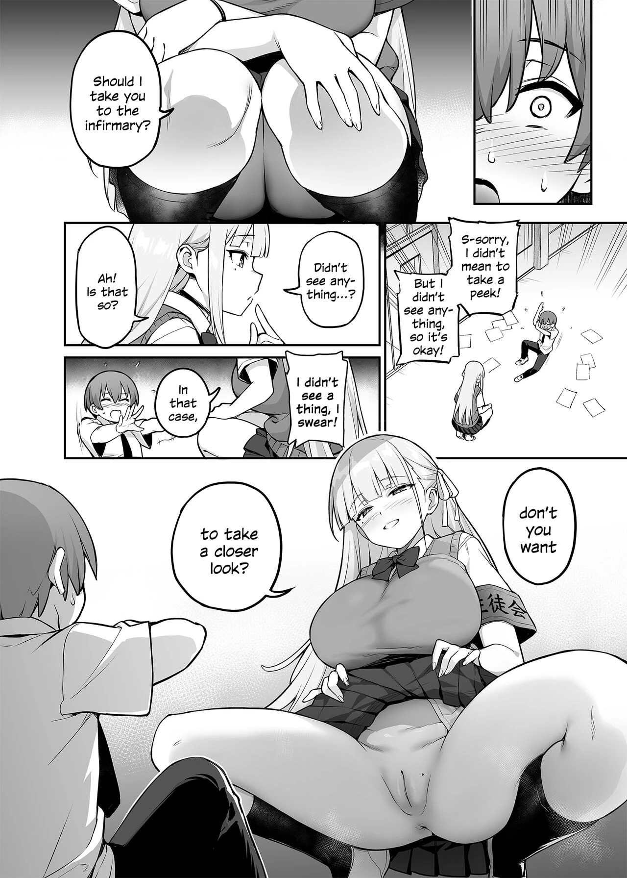 Akogare no Seitokaichou ga Kyonyuu Sugiru Ken image number 10