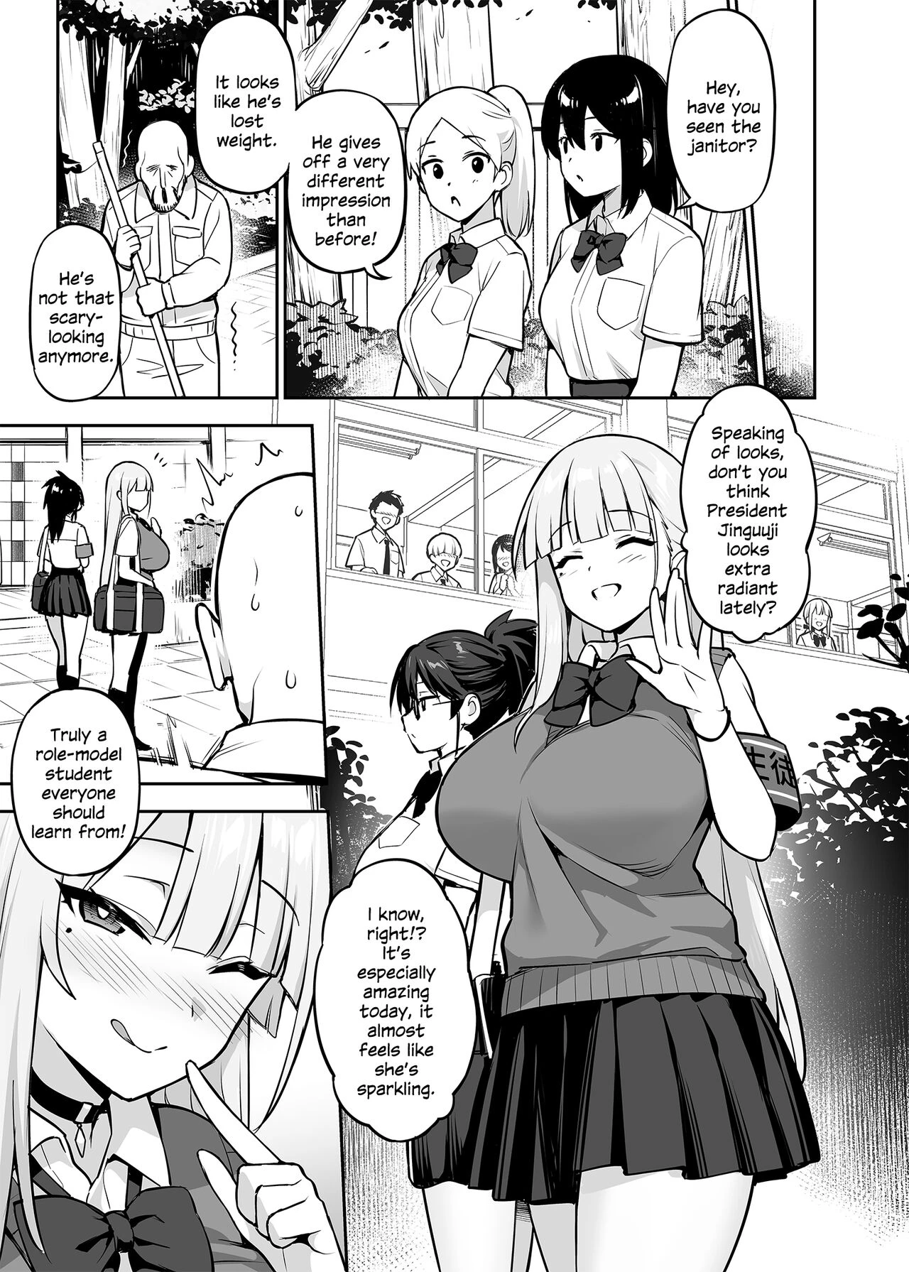 Akogare no Seitokaichou ga Kyonyuu Sugiru Ken image number 39