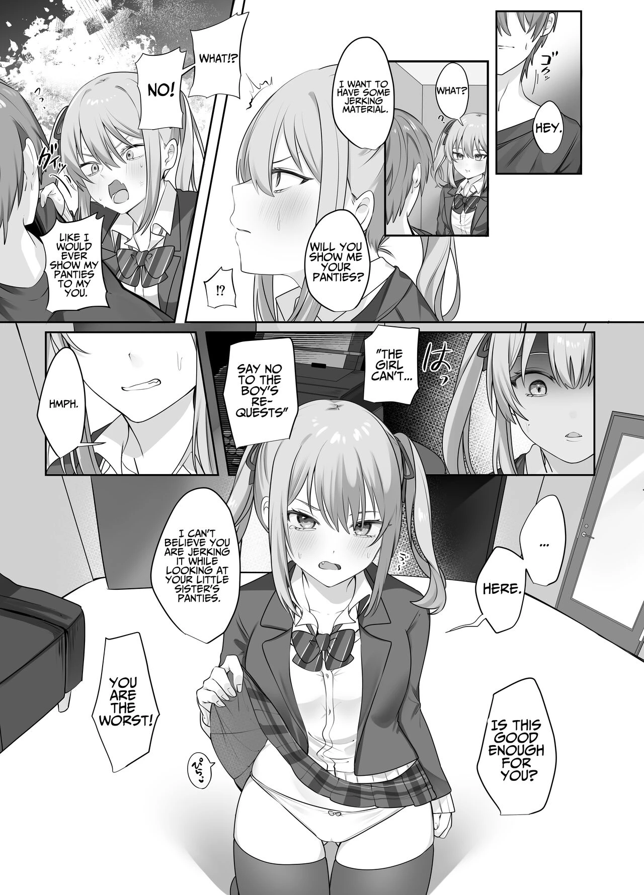 Trapped in a Sex-locked Room with your Bitchy Little Sister  Sex Shinai to Derarenai Heya ni Naka no Warui Imouto to Tojikomerareru image number 10