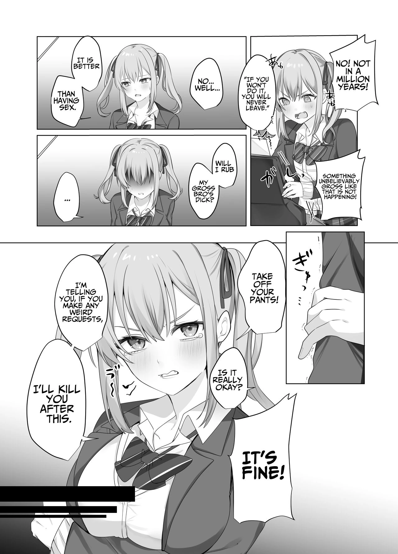 Trapped in a Sex-locked Room with your Bitchy Little Sister  Sex Shinai to Derarenai Heya ni Naka no Warui Imouto to Tojikomerareru image number 7