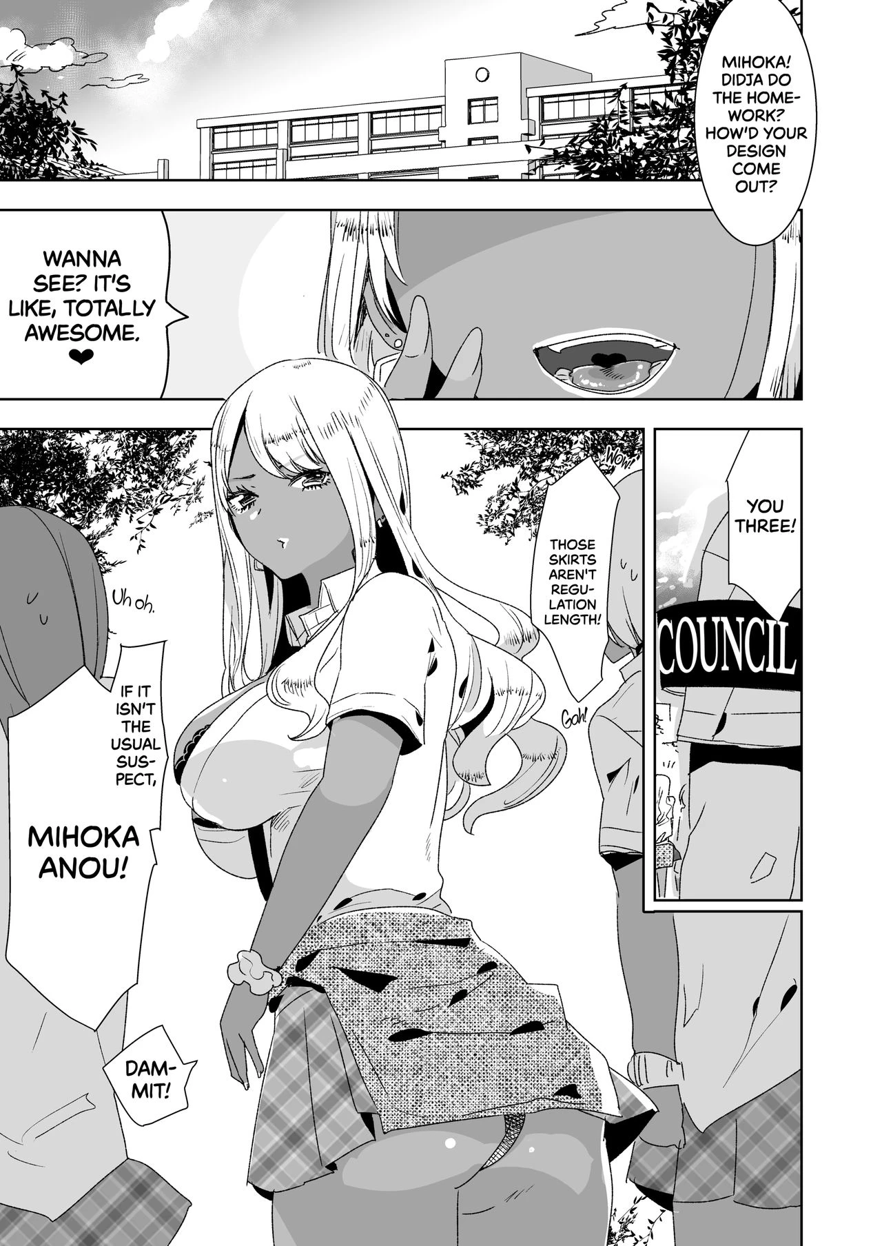 I Would Never Get Dominated and Pegged by a Tan Gal With a Huge Cock!  Futanari Kyokon Kuro Gal ni Gyaku Anal Fukujuu Saserareru nante... image number 1