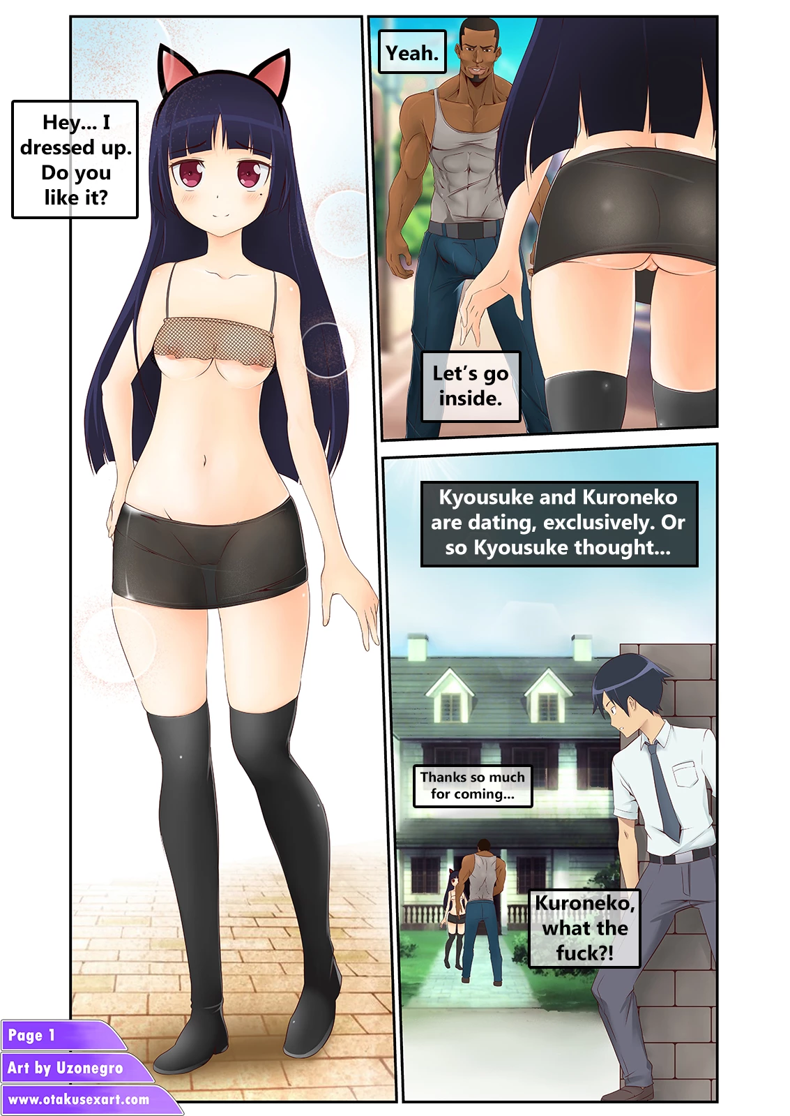 Kuronekos interracial cuckolding fucktime image number 1
