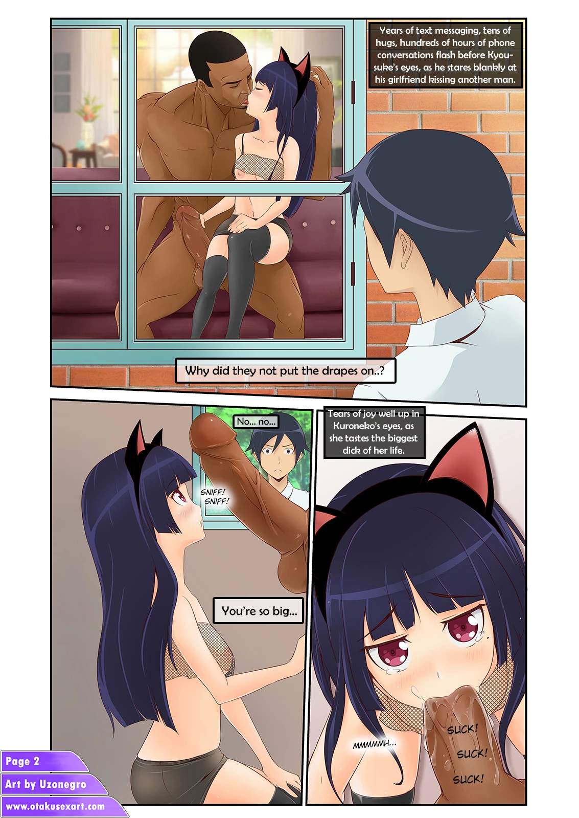 Kuronekos interracial cuckolding fucktime image number 2