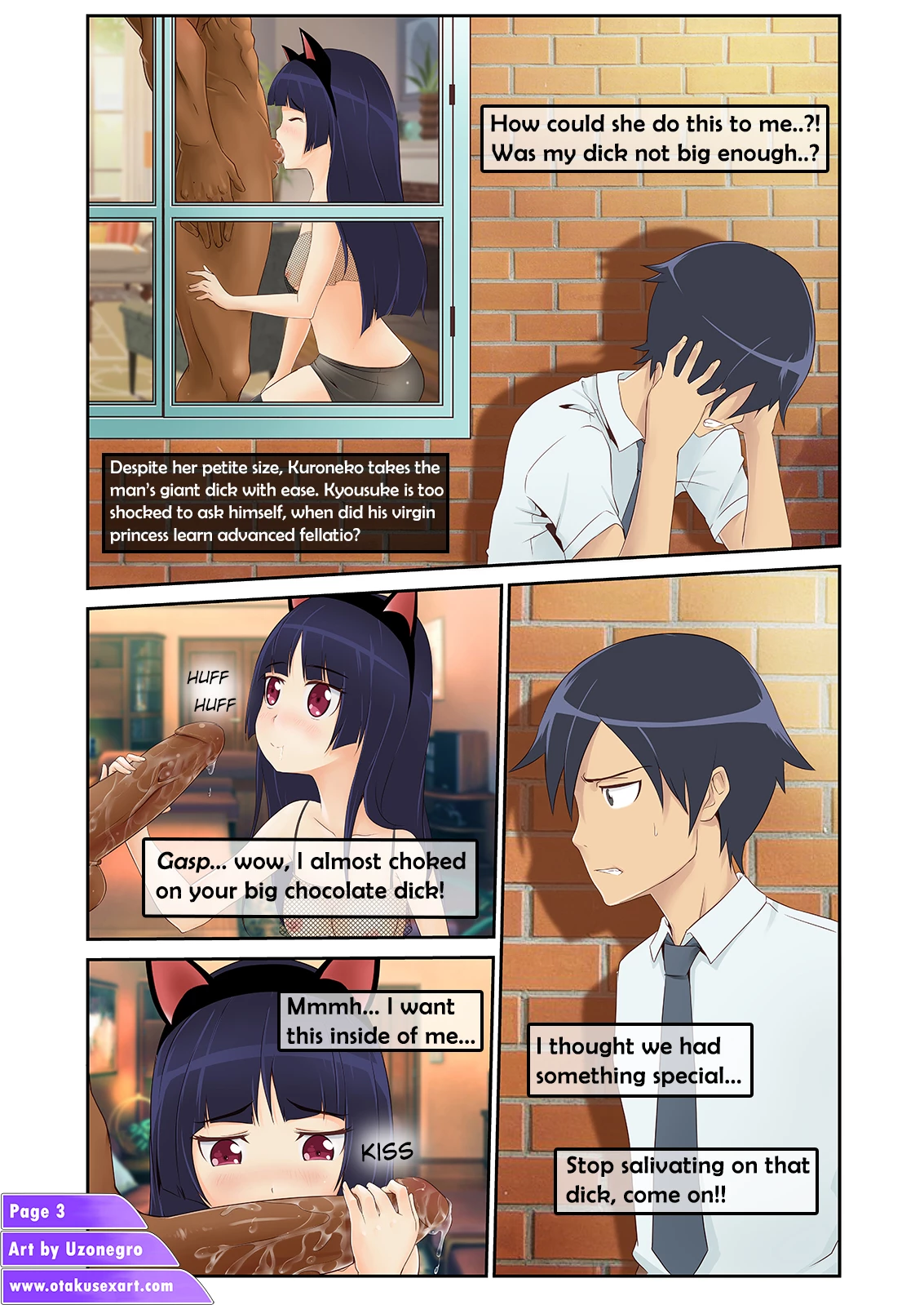 Kuronekos interracial cuckolding fucktime image number 3