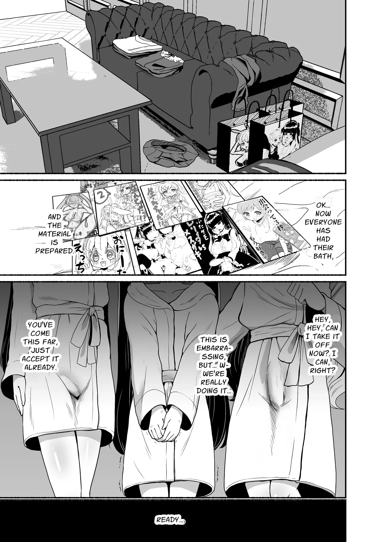 Three Dick Girls Jerked Off To Their Summer Comiket Loot, Fucked, And Then Did It Again  Ochinpo Joshi 3-nin, NatsuComi Senrihin Yominagara Nuite Hamete Mata Nuita image number 9