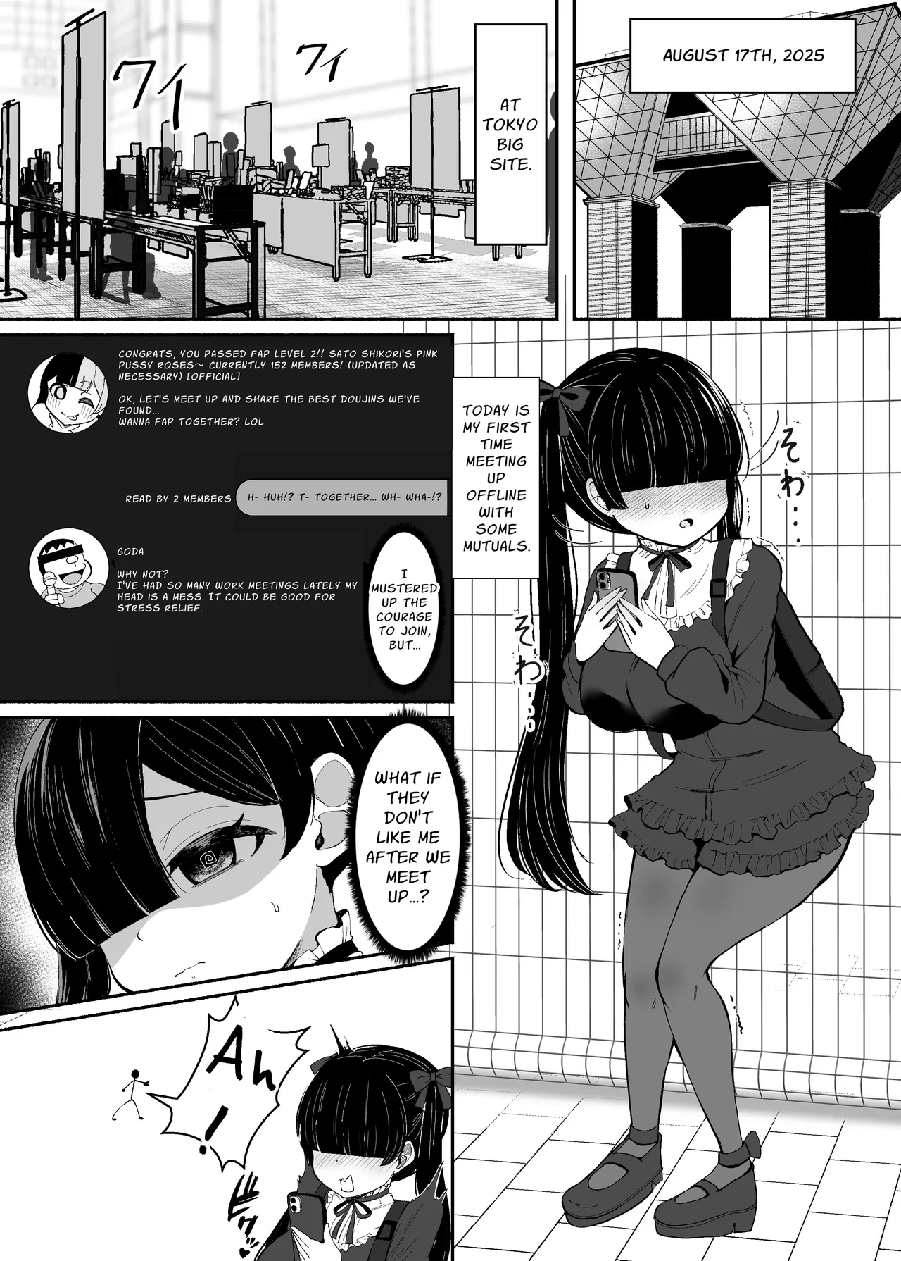 Three Dick Girls Jerked Off To Their Summer Comiket Loot, Fucked, And Then Did It Again  Ochinpo Joshi 3-nin, NatsuComi Senrihin Yominagara Nuite Hamete Mata Nuita image number 1