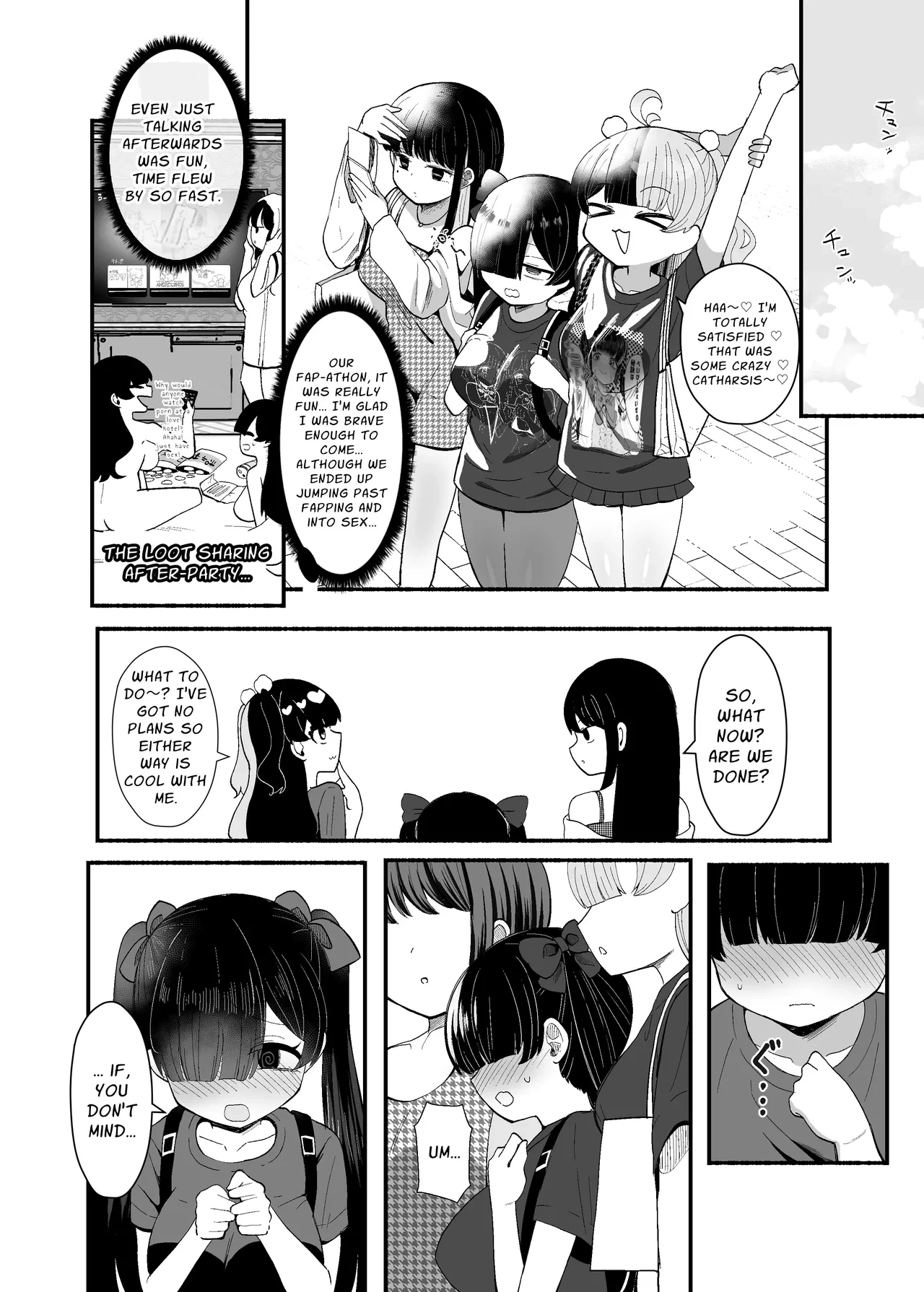 Three Dick Girls Jerked Off To Their Summer Comiket Loot, Fucked, And Then Did It Again  Ochinpo Joshi 3-nin, NatsuComi Senrihin Yominagara Nuite Hamete Mata Nuita image number 52