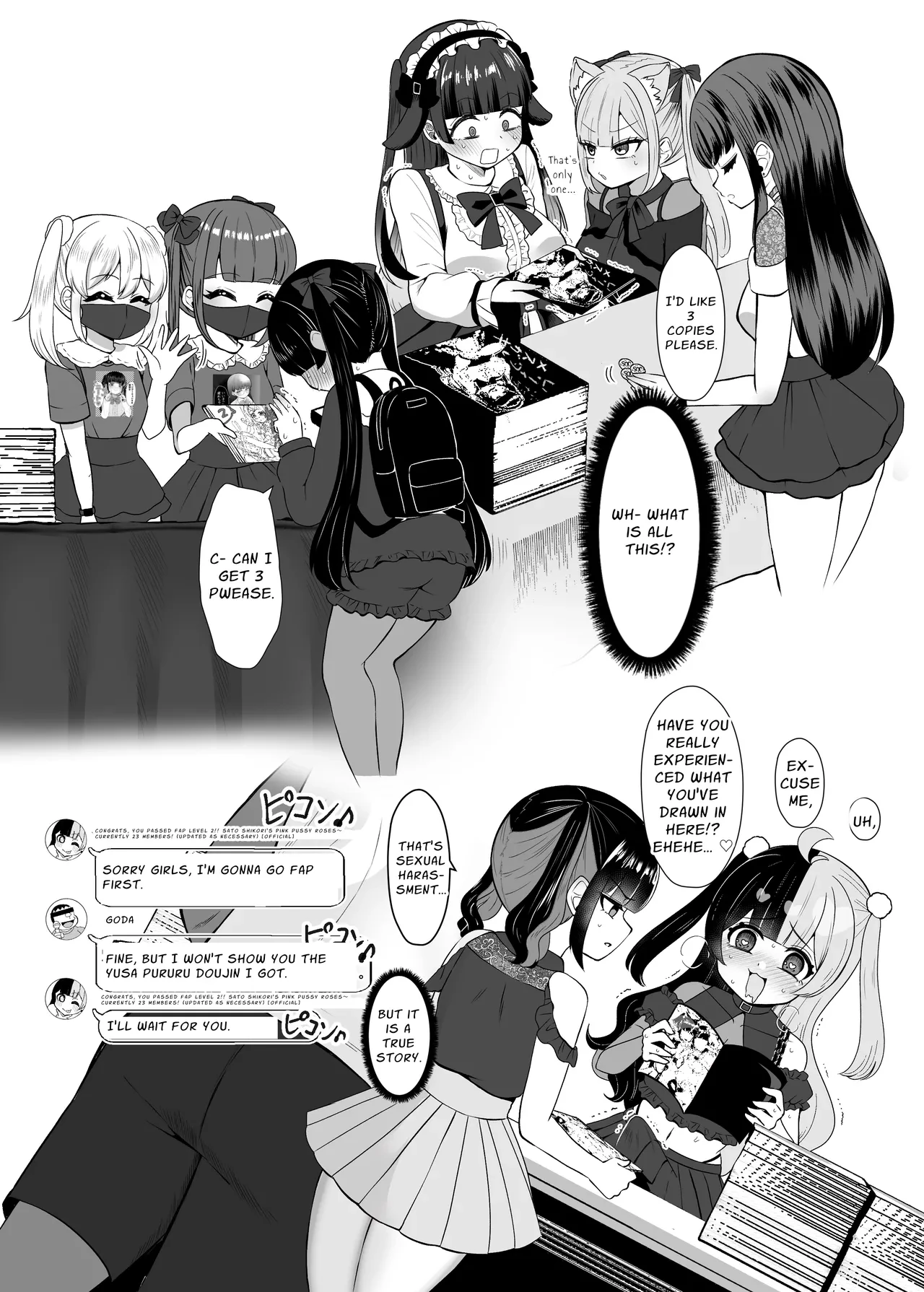 Three Dick Girls Jerked Off To Their Summer Comiket Loot, Fucked, And Then Did It Again  Ochinpo Joshi 3-nin, NatsuComi Senrihin Yominagara Nuite Hamete Mata Nuita image number 6