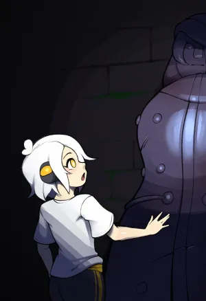 Mysterious statue