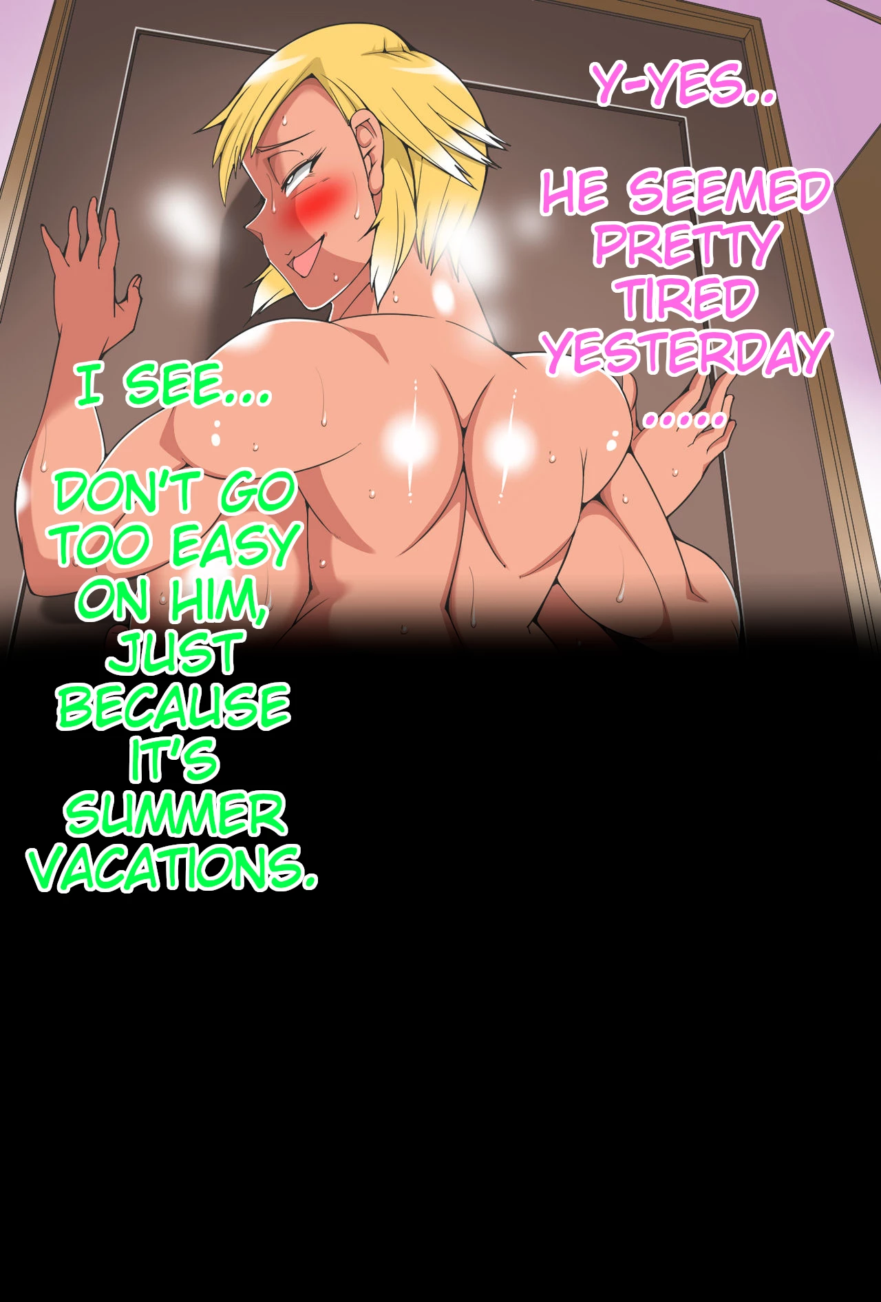 The Summer My Bodybuilder Mom Made Me Cum  Bodybuil Senshu no Bakunyuu Haha ni Gangan Nukareta Natsu image number 92