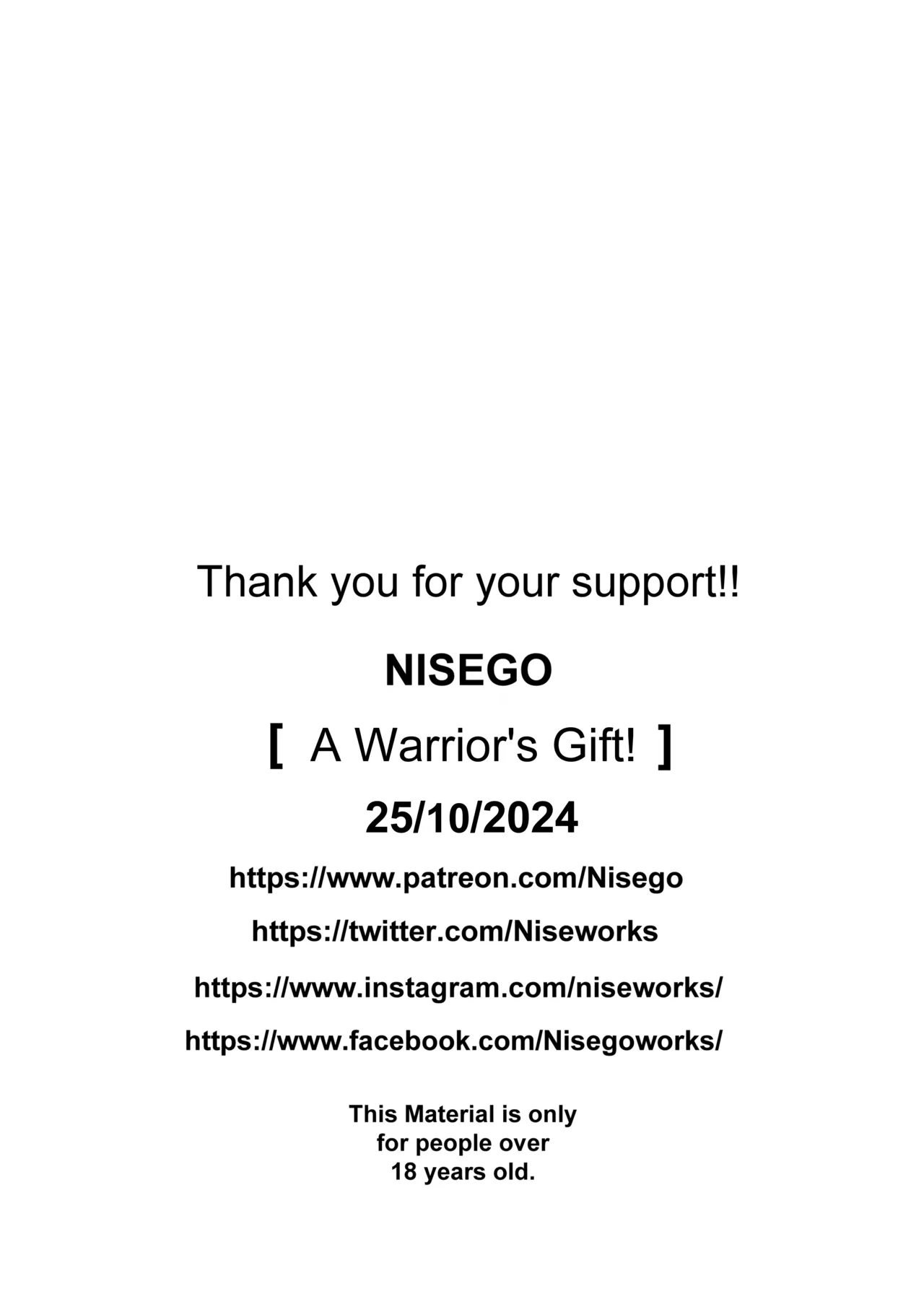 A Warriors Gift!! image number 14