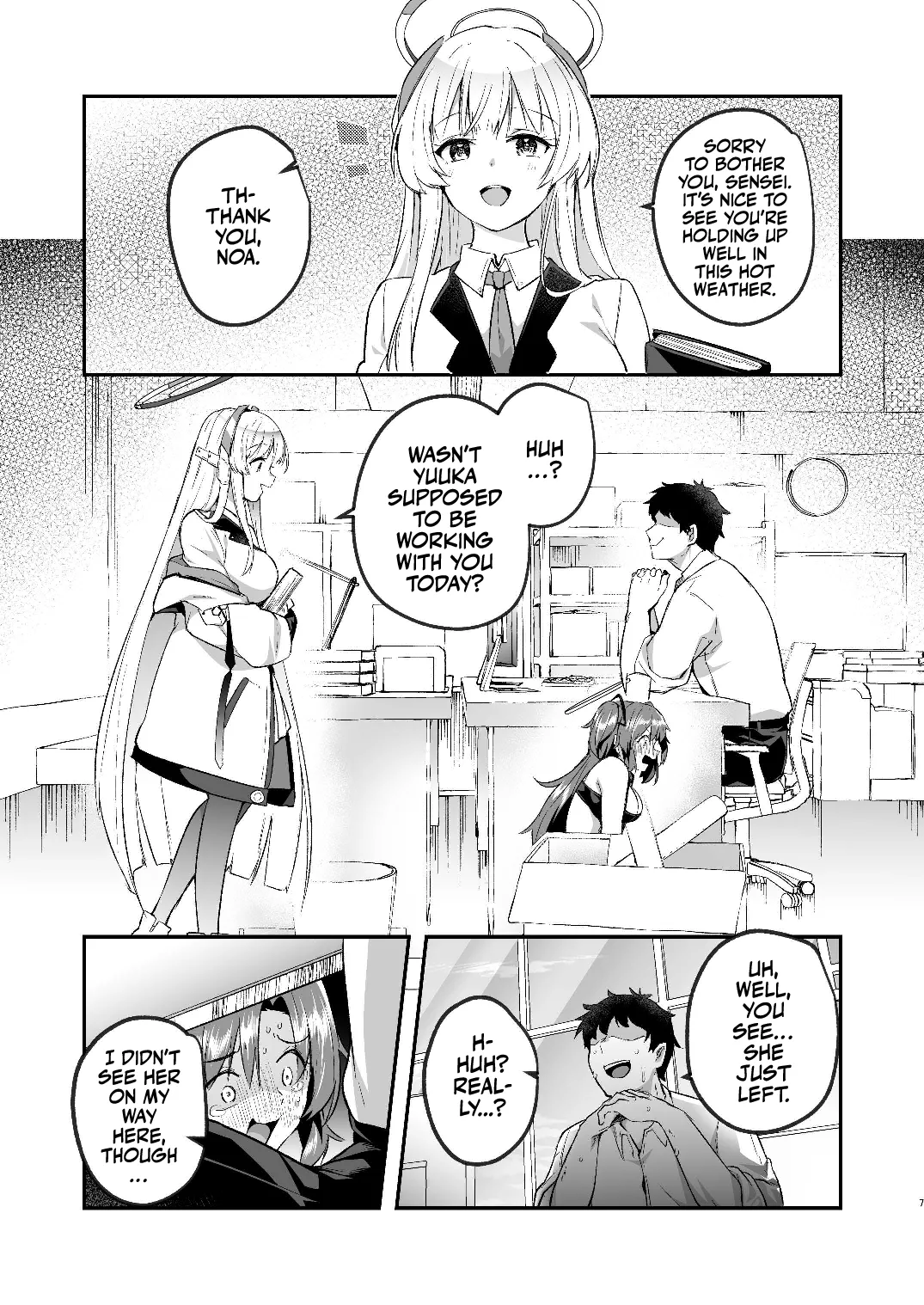A Midsummers Steamy Sex Session  Yuuka to Midsummer no Asedaku Office SEX image number 6
