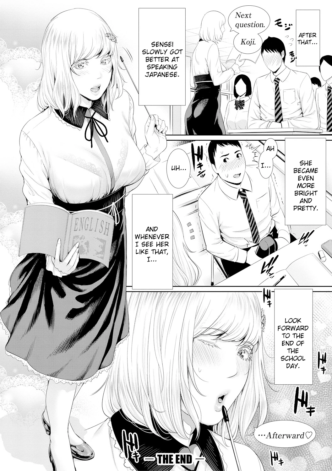 Insatiably Lustful Teachers  Sensei wa Seiyoku o Osaerarenai image number 129