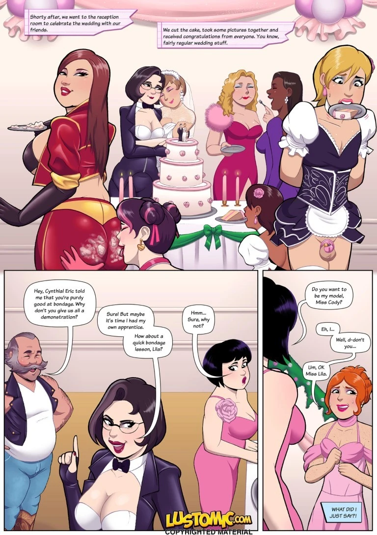 Her SIssy Bride porn comic 19 images. Bondage porn comics.