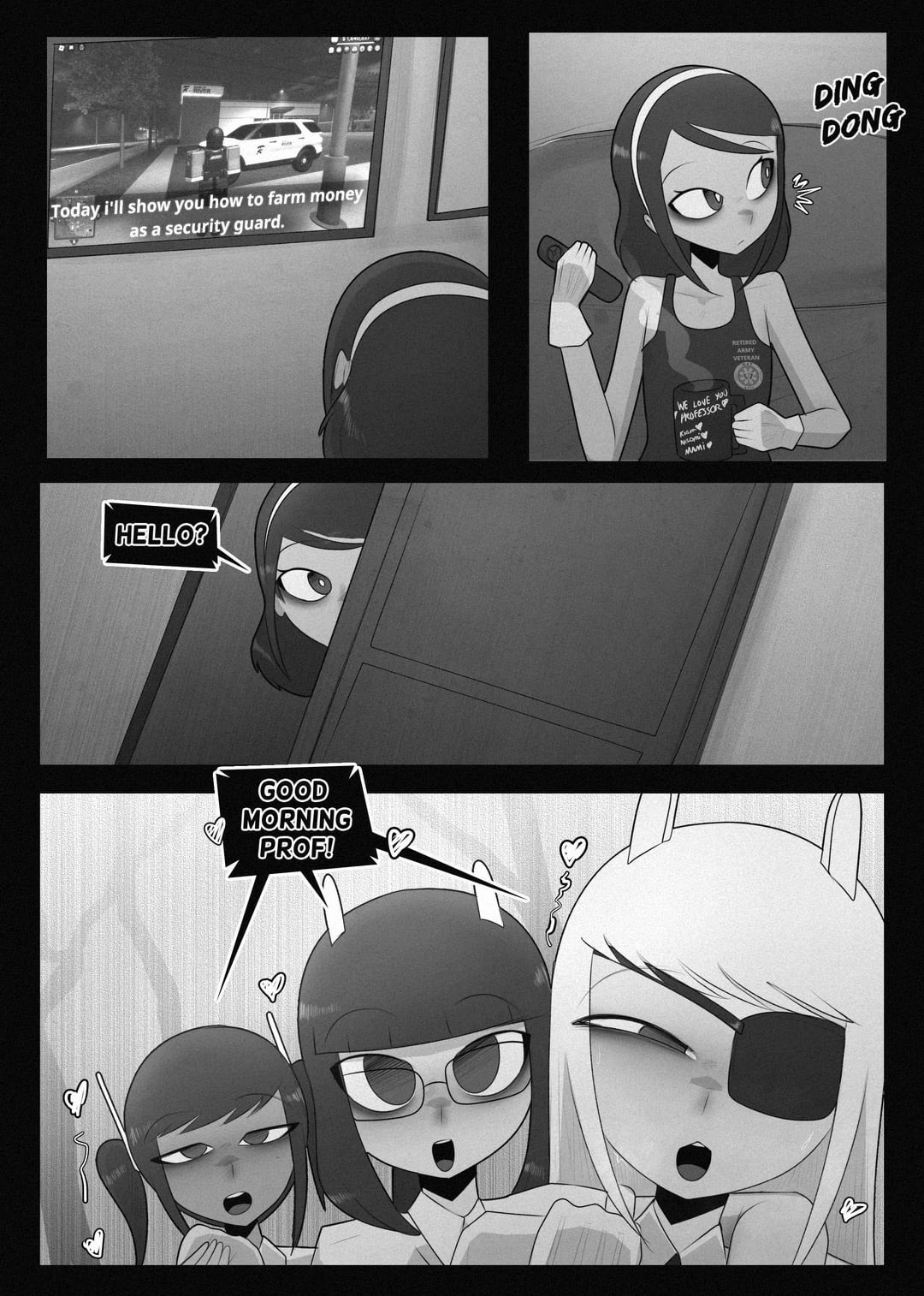 Playing a bondage game during an online meeting image number 1