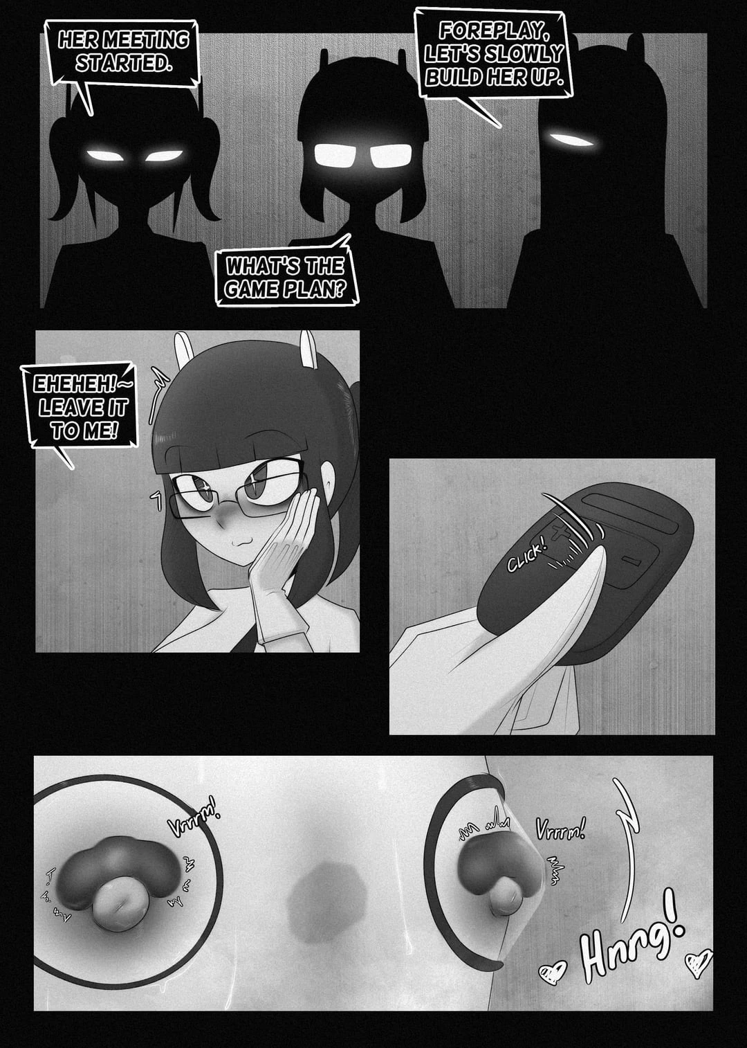 Playing a bondage game during an online meeting image number 5