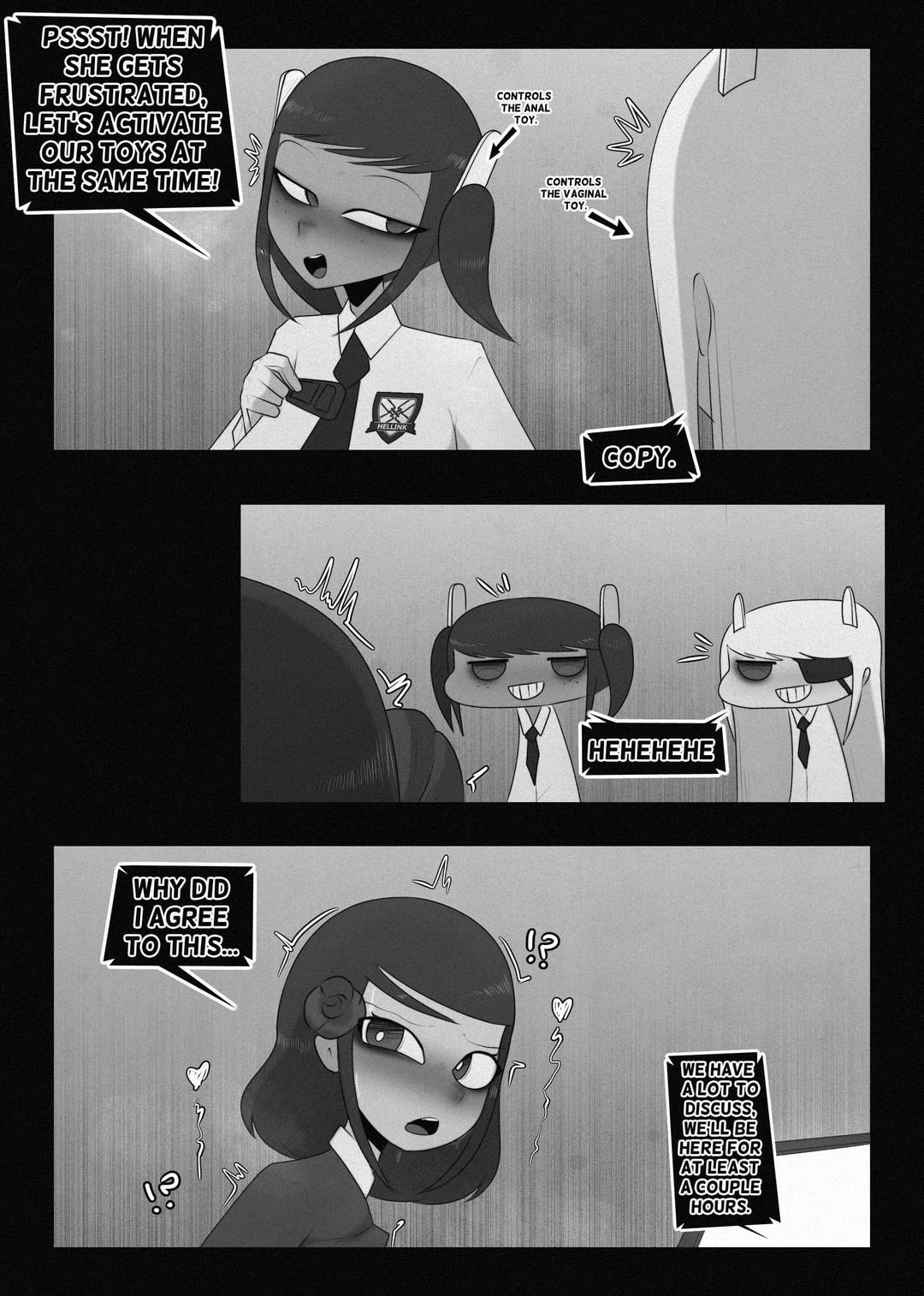 Playing a bondage game during an online meeting image number 7