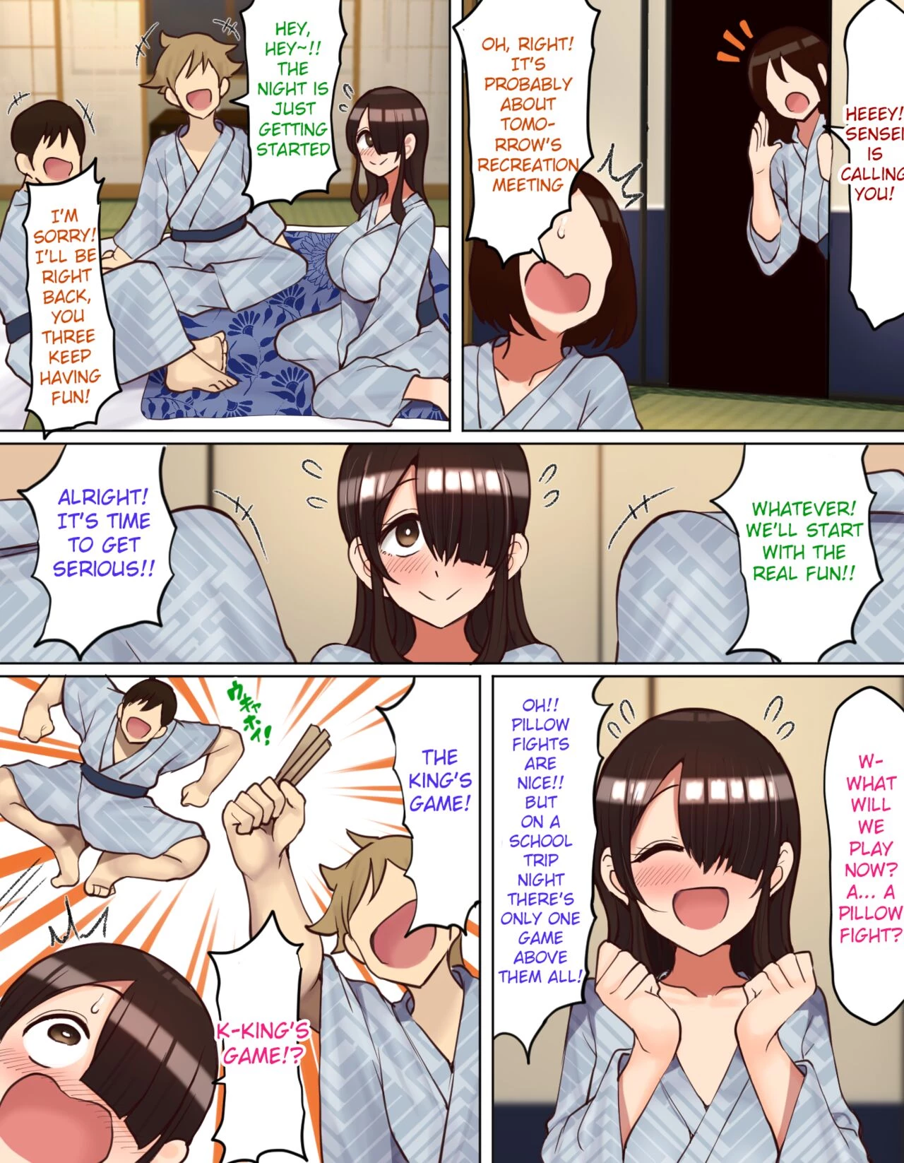 Gloomy-chan Ended Up in a Lively Group on the School Trip Shuugaku Ryokou de YouCha to Onaji Group ni Nacchatta Mekakure InCha-chan image number 4