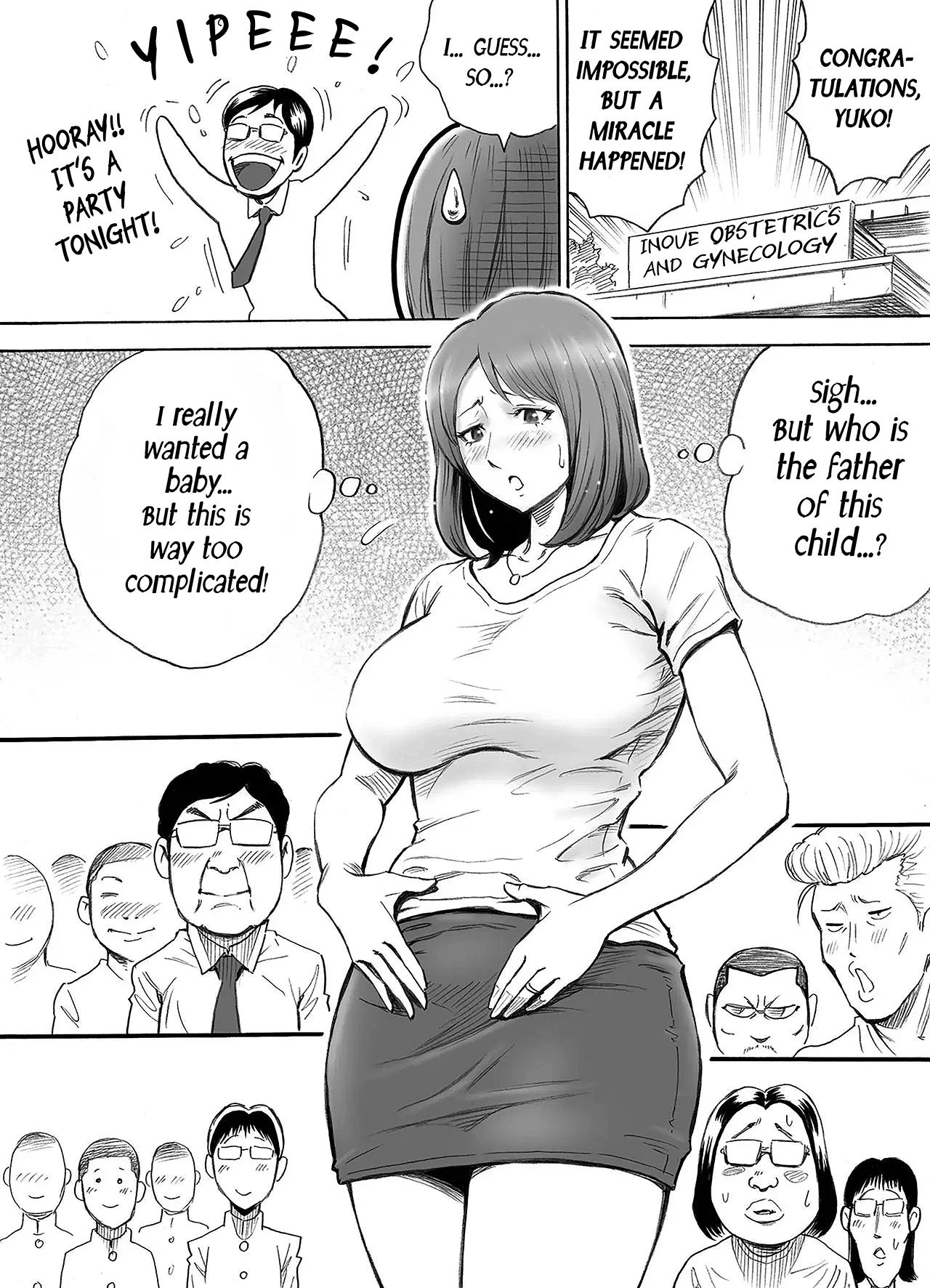 Let The Whole Town Impregnate A Wife Who Wants A Child Aka-chan ga Hoshii Hitozuma o Chounai Minna de Haramaseyou image number 17