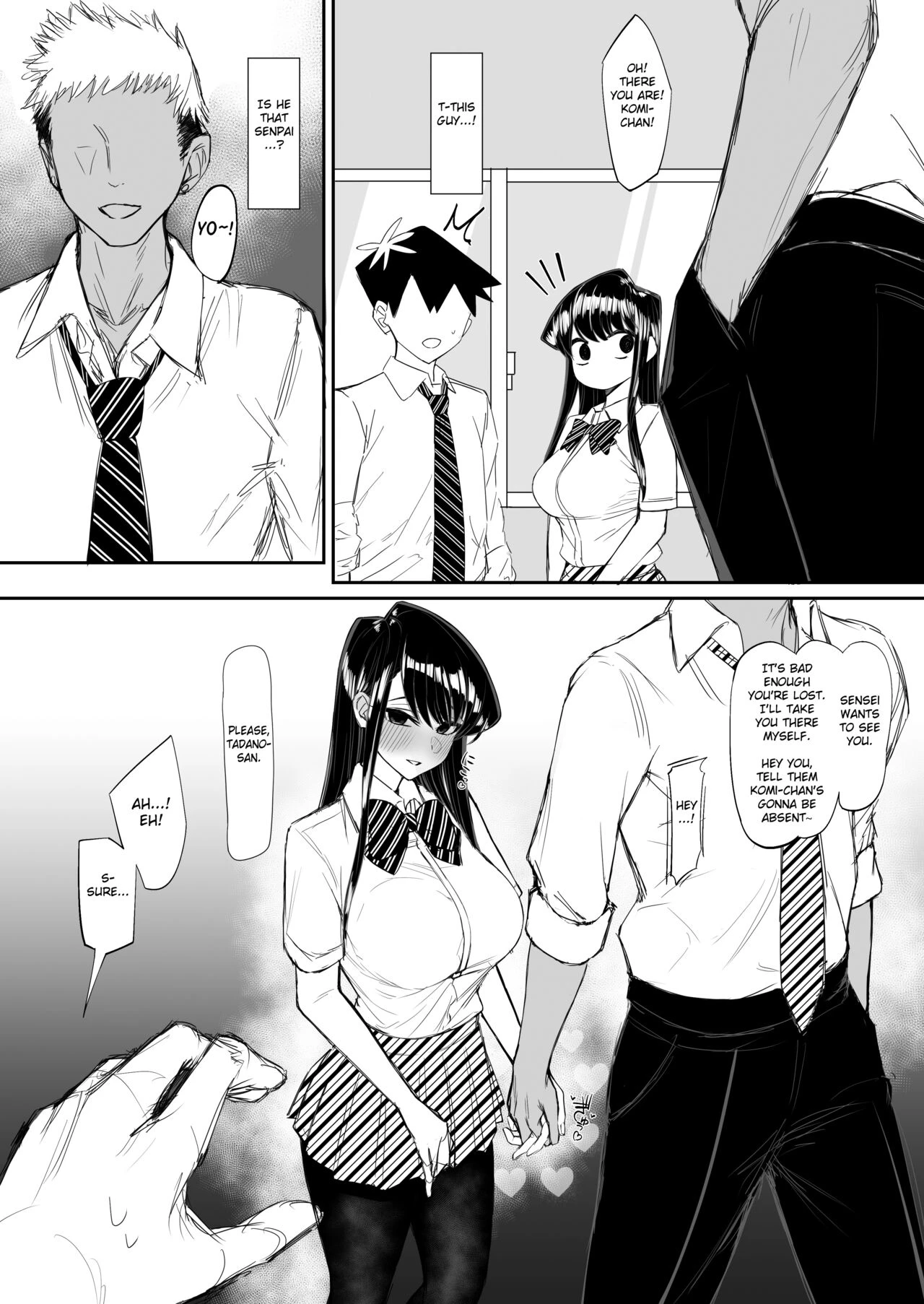Komyushou de Chou Bijin no Komi-san ga Charao ni Guigui Korarete Shojo de Irareru Wake ga Nai image number 1
