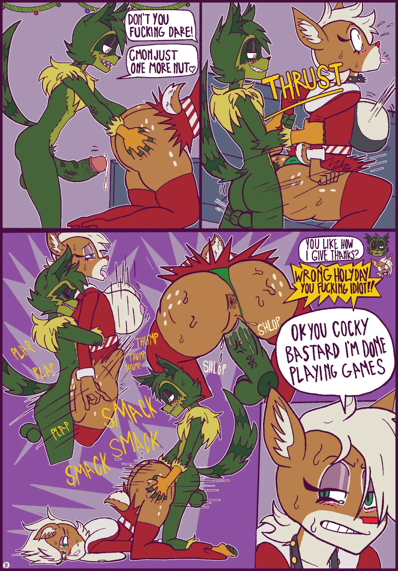 How Fuccoon Fucked Lady Christmas image number 9