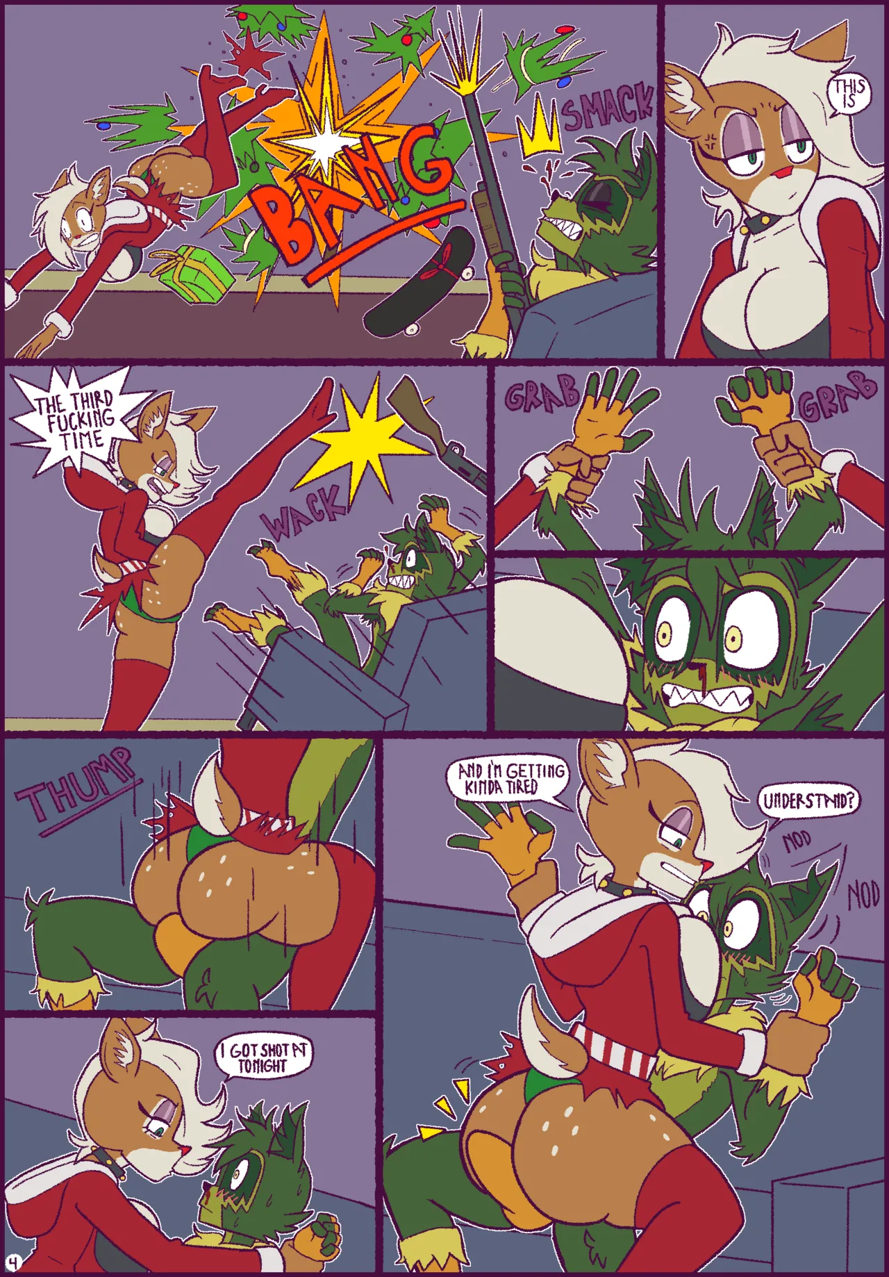 How Fuccoon Fucked Lady Christmas image number 5