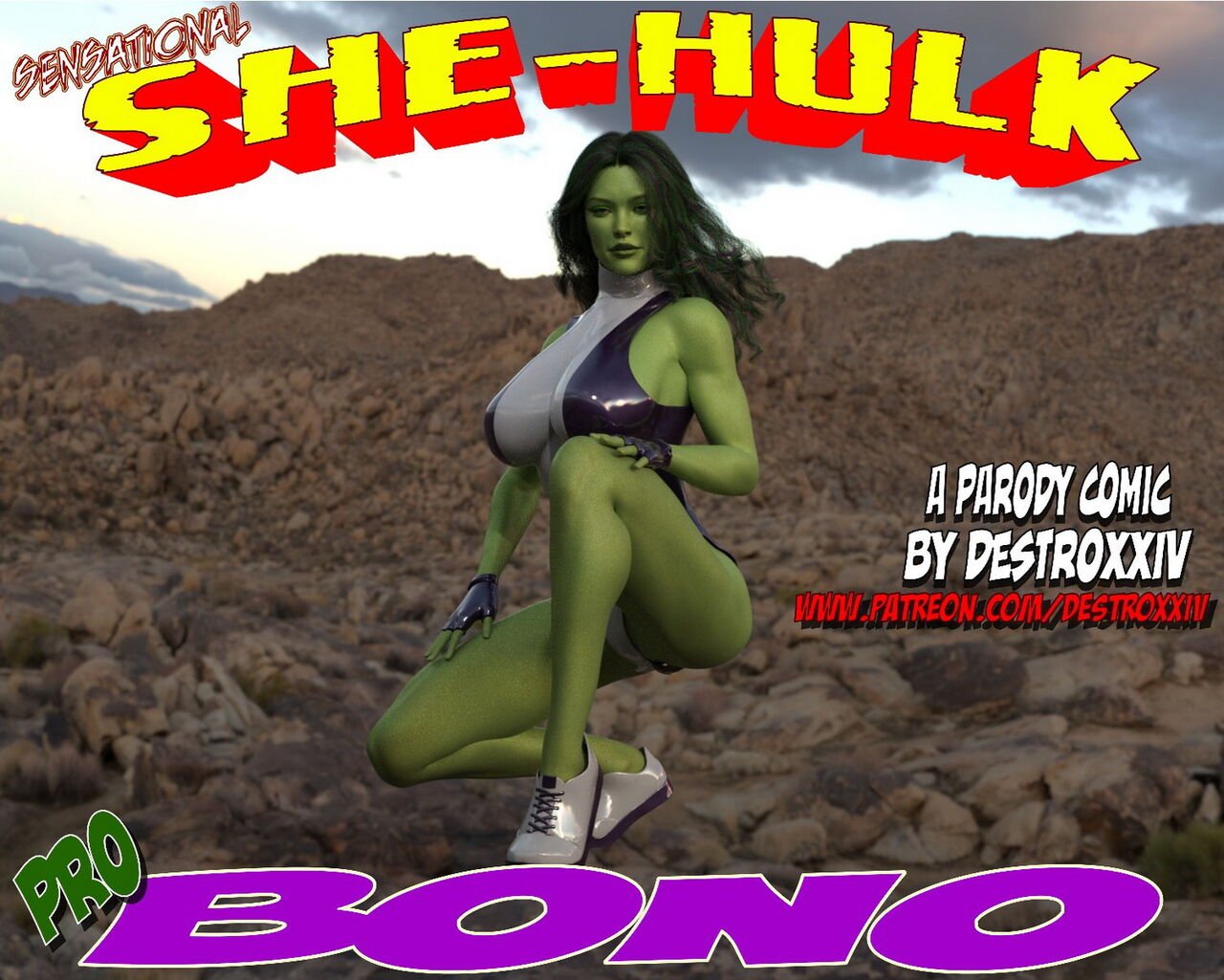 DestroXXIV - She Hulk Pro Bono (English) porn comic