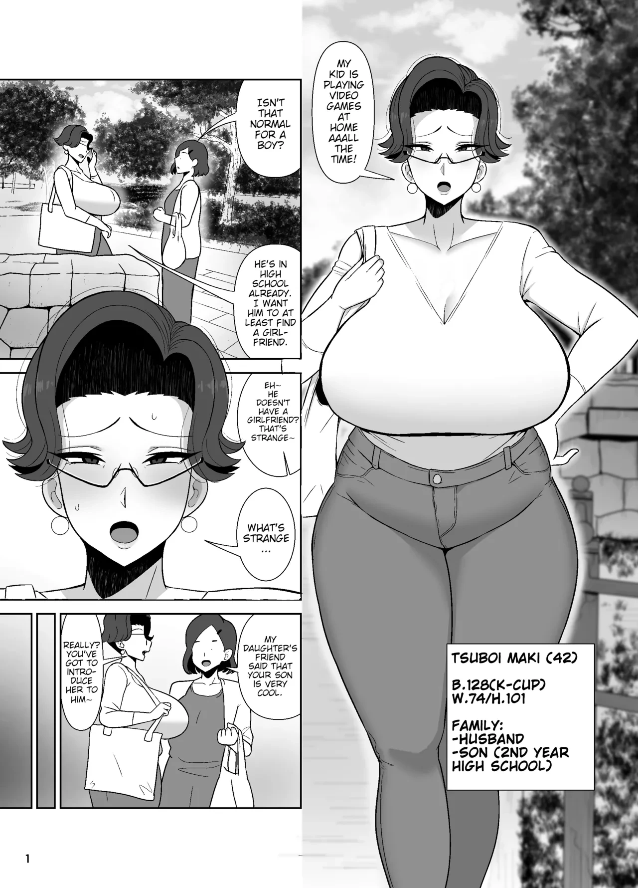 Tsuboi Maki (42) wa 2-fun-go Musuko to Oyako de Sex o Suru  It took Tsuboi Maki (42) Two Minutes to Have Incest with Her Son image number 1