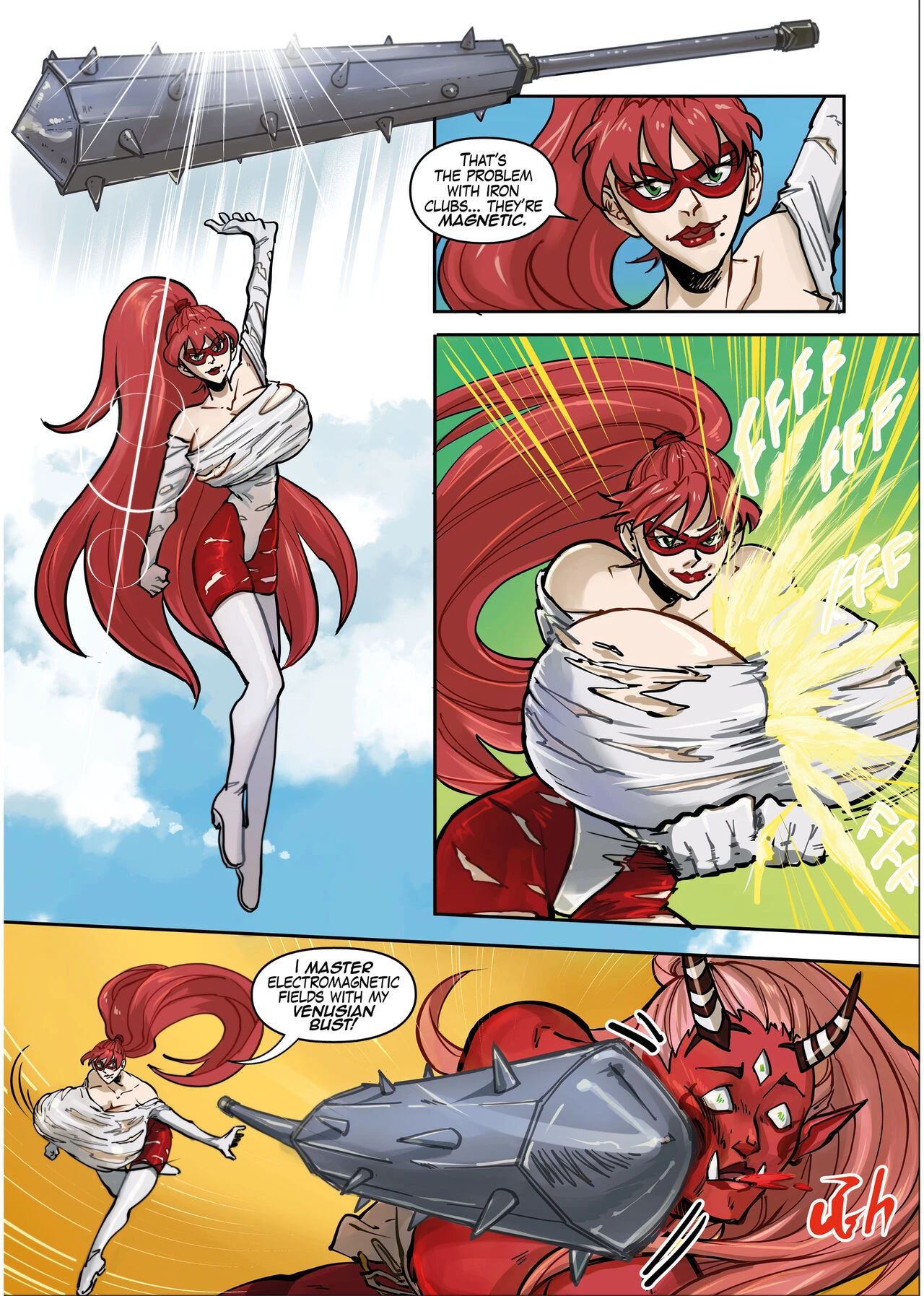 Super MILF vs. Red Oni (Spinnerette) image number 4