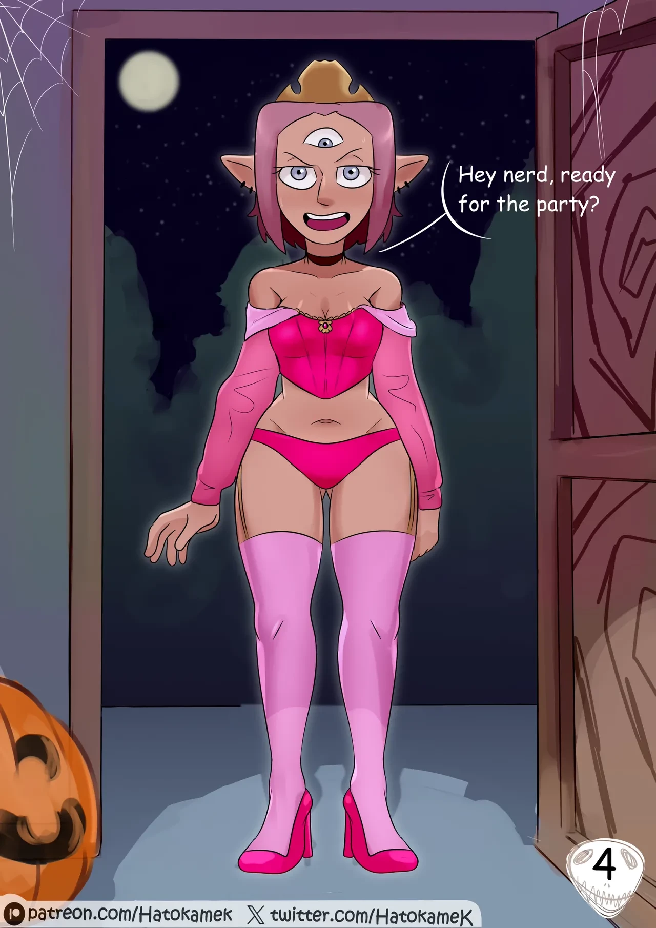 Girls at a Halloween Party image number 3