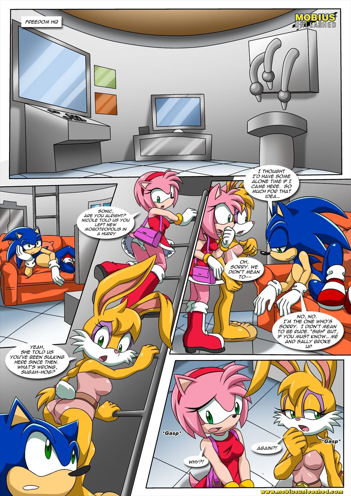 Palcomix - Sonic and Sally Break Up (Sonic the Hedgehog) image number 2
